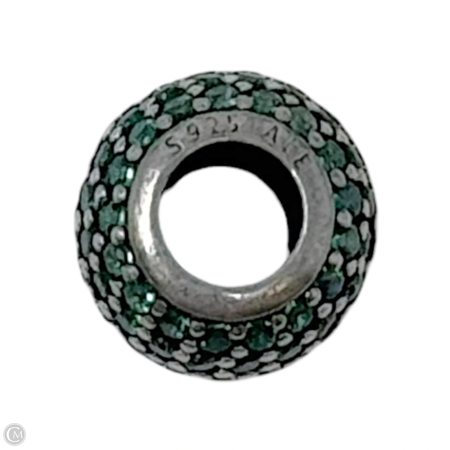Green Pavé Lights Sterling Bracelet Charm By Pandora