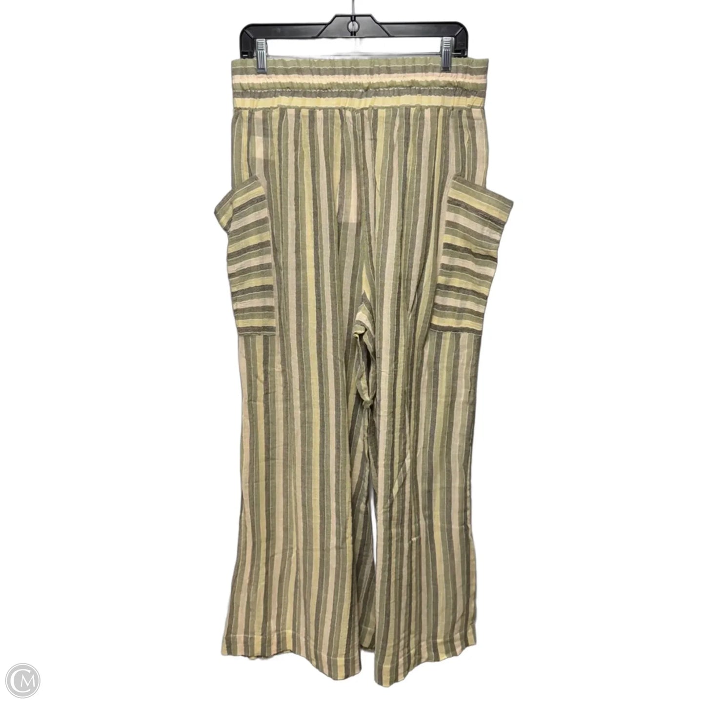 Pants Wide Leg By Free People In Striped Pattern, Size: L