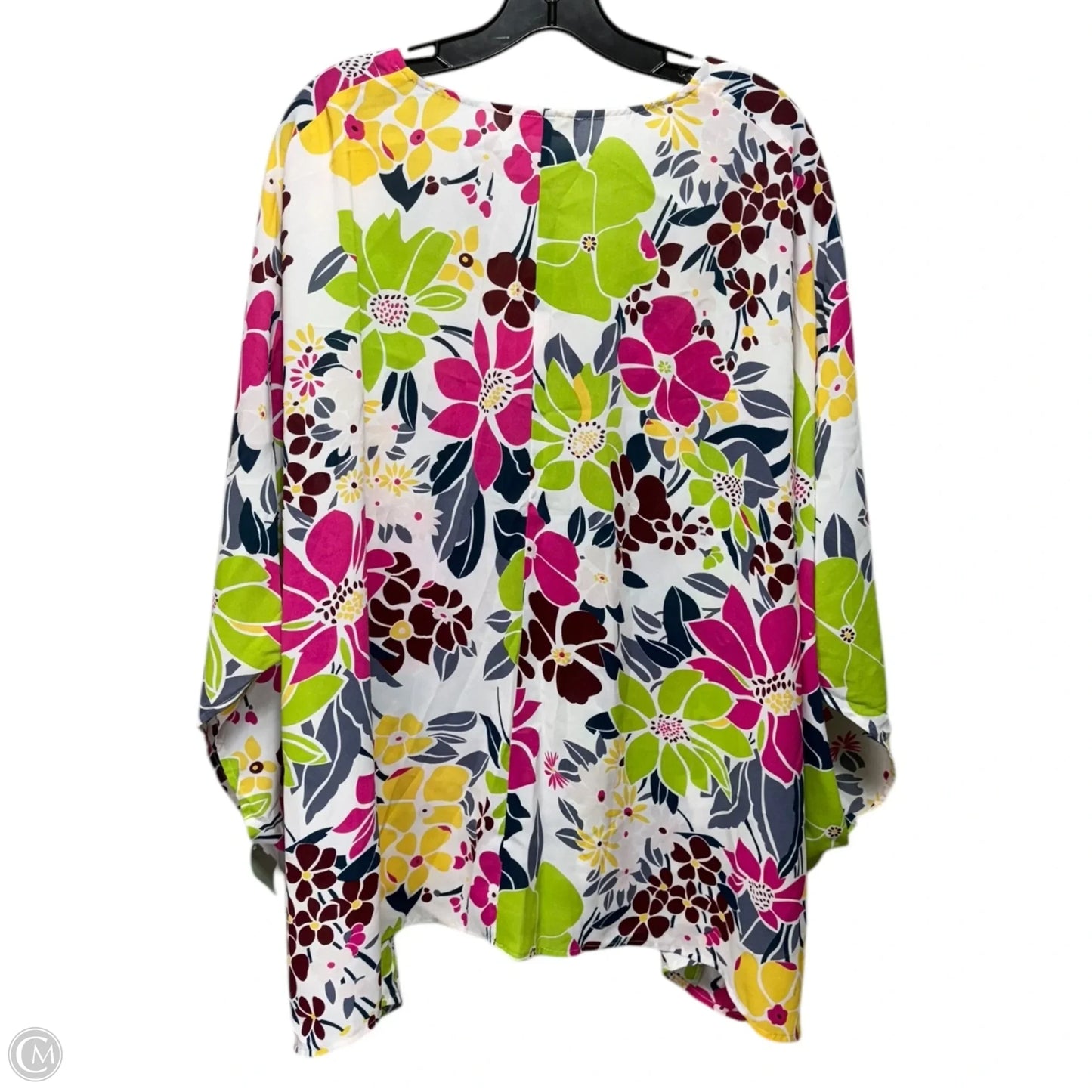 Top Sleeveless By Entro In Floral Print, Size: 1X