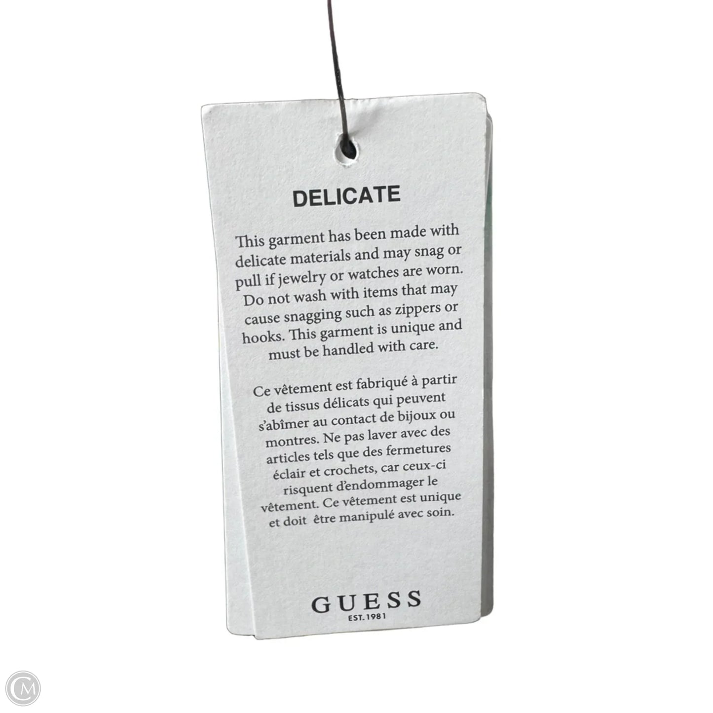 Top Sleeveless By Guess In Tropical Print, Size: M