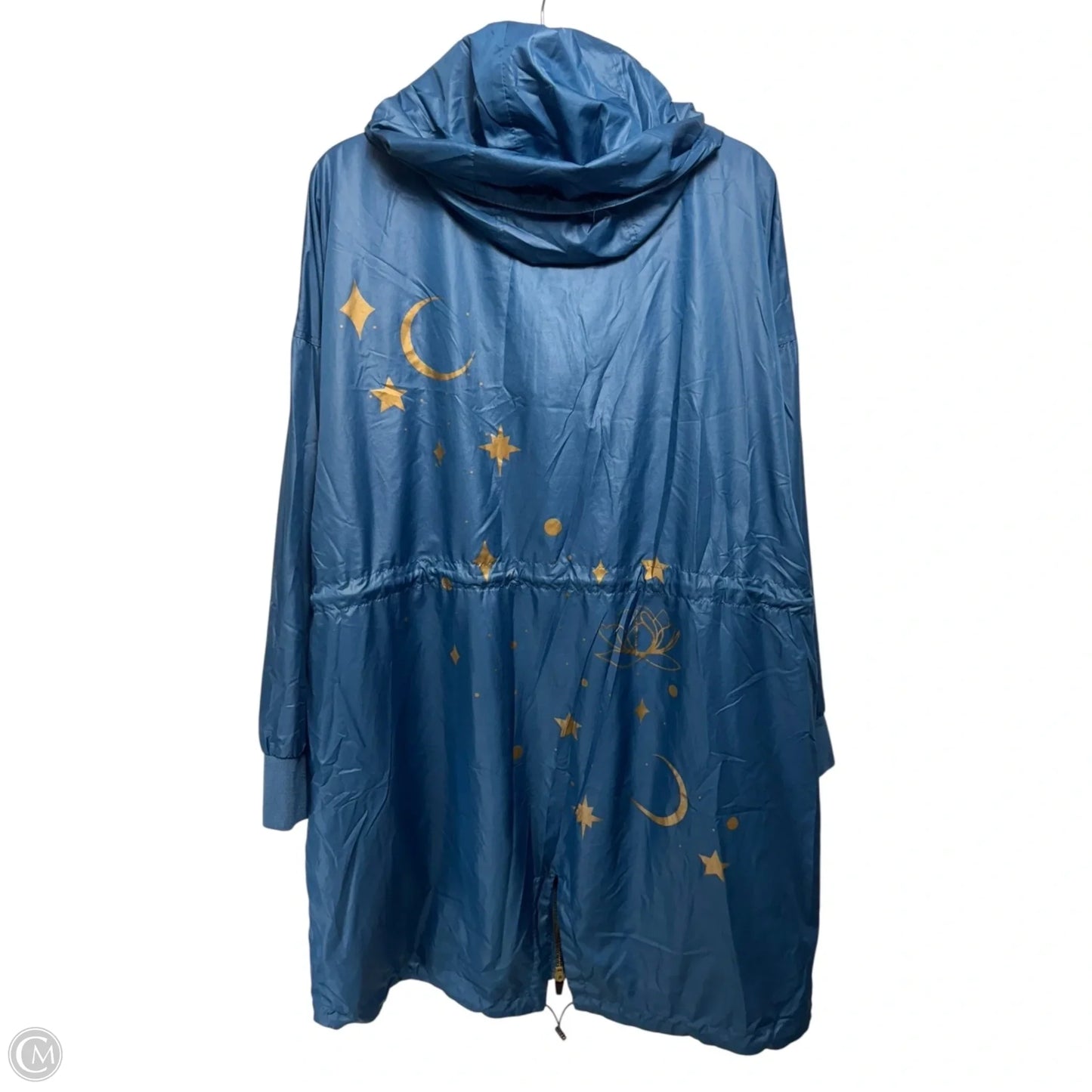 Jacket Windbreaker By Disney Store In Blue & Gold, Size: 1x