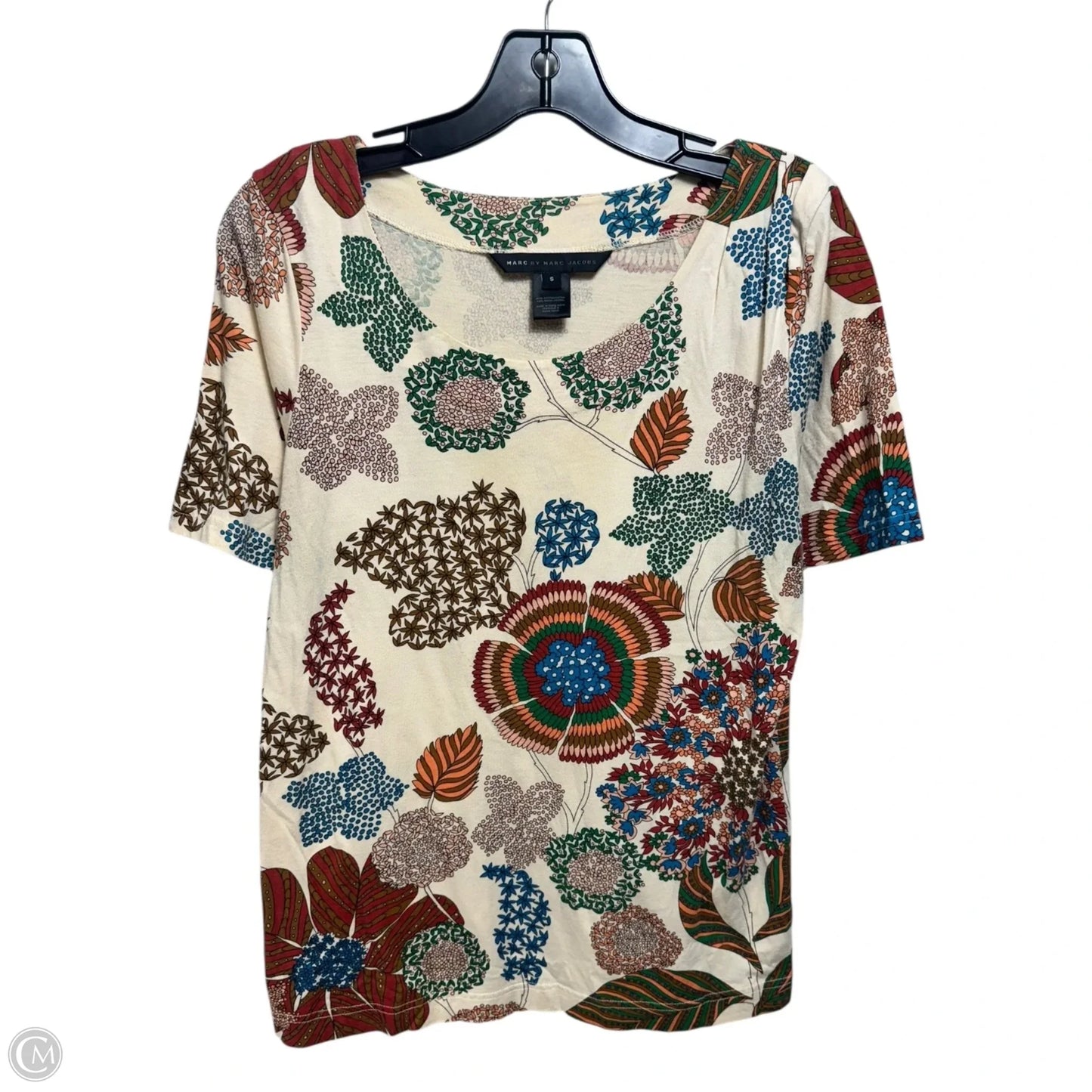 Floral Abstract T Shirt Designer By Marc By Marc Jacobs In Multi-colored, Size: S
