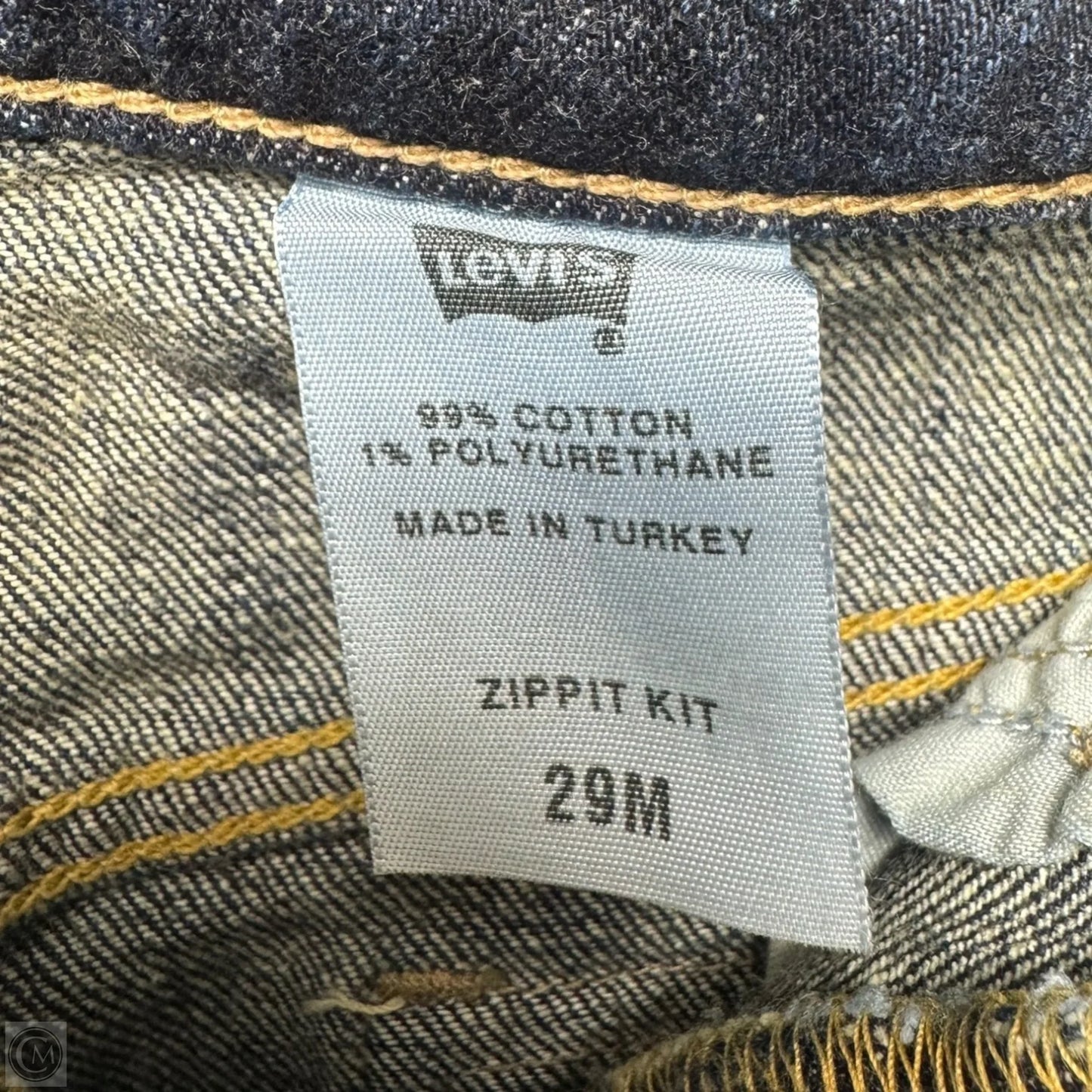 Zippit Kit Skirt Mini & Short By Levis In Blue Denim, Size: 8, 29M