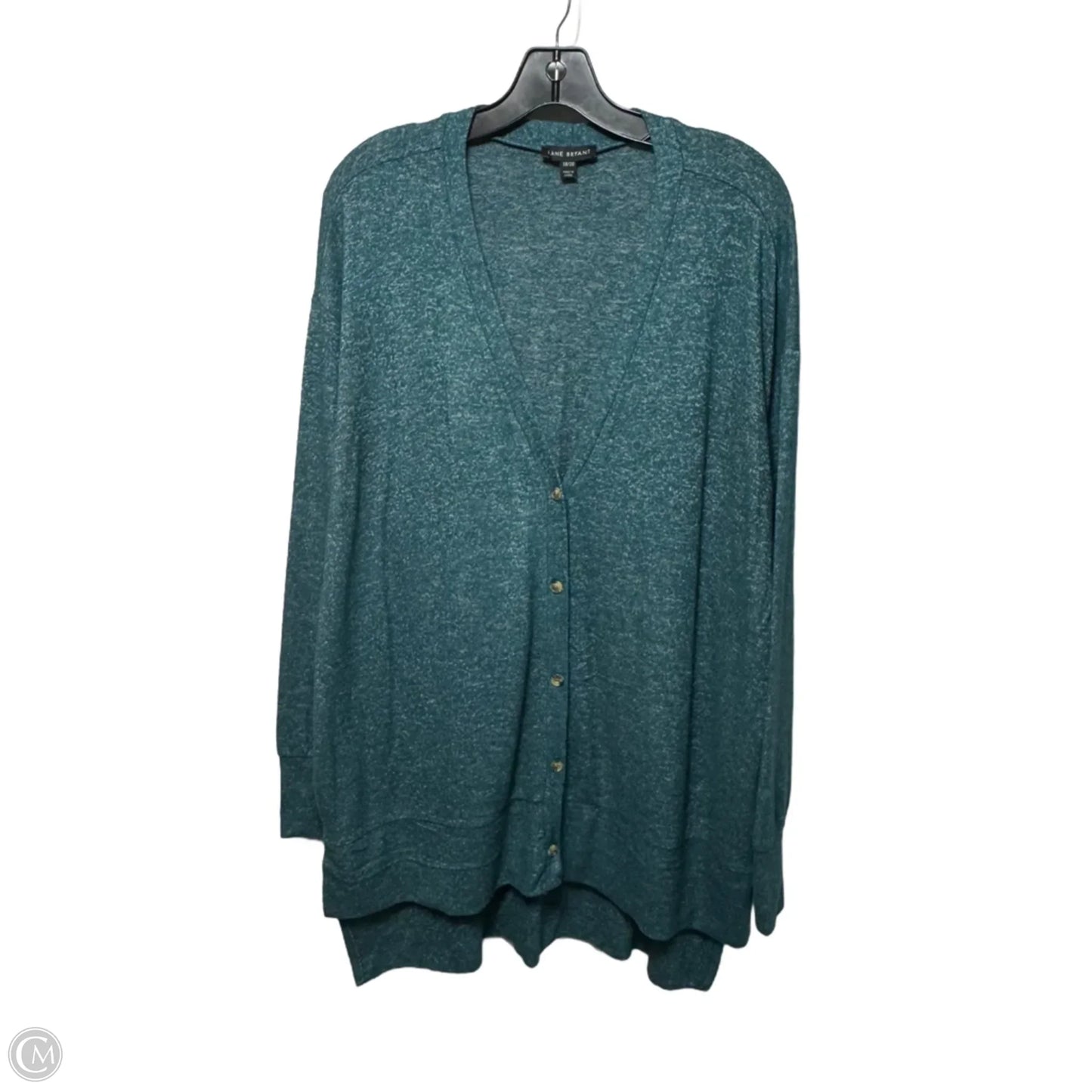 Top Long Sleeve By Lane Bryant In Teal, Size: 18/20