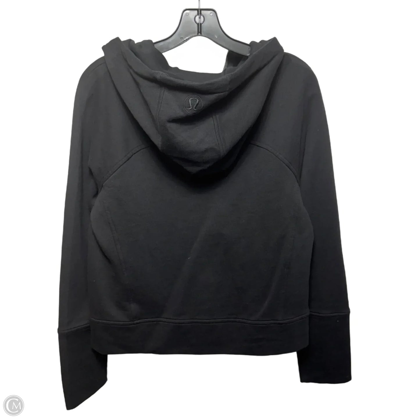 Floral Athletic Sweatshirt Hoodie By Lululemon In Black, Size: 10