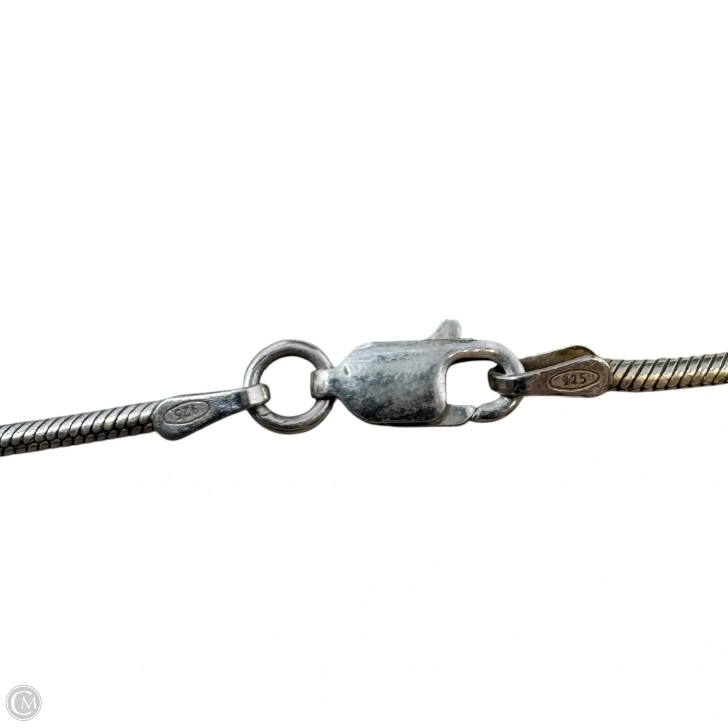 Sterling Silver & Blue Stone Pendant Necklace