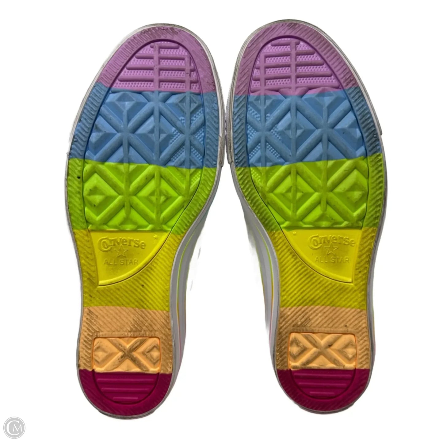 Chuck Taylor All Star Pride By Converse In White Chaos Fuschia Multi, Size: 7