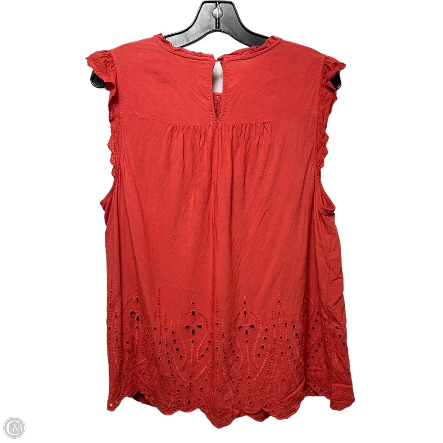 Eyelet Top Sleeveless By Torrid In Orange, Size: 2x