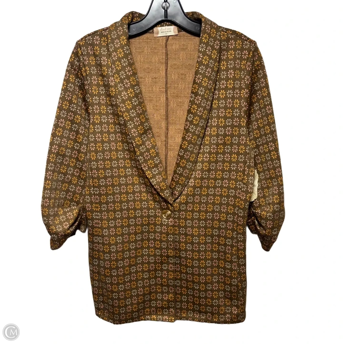 Blazer By Altard State In Brown & Orange, Size: M