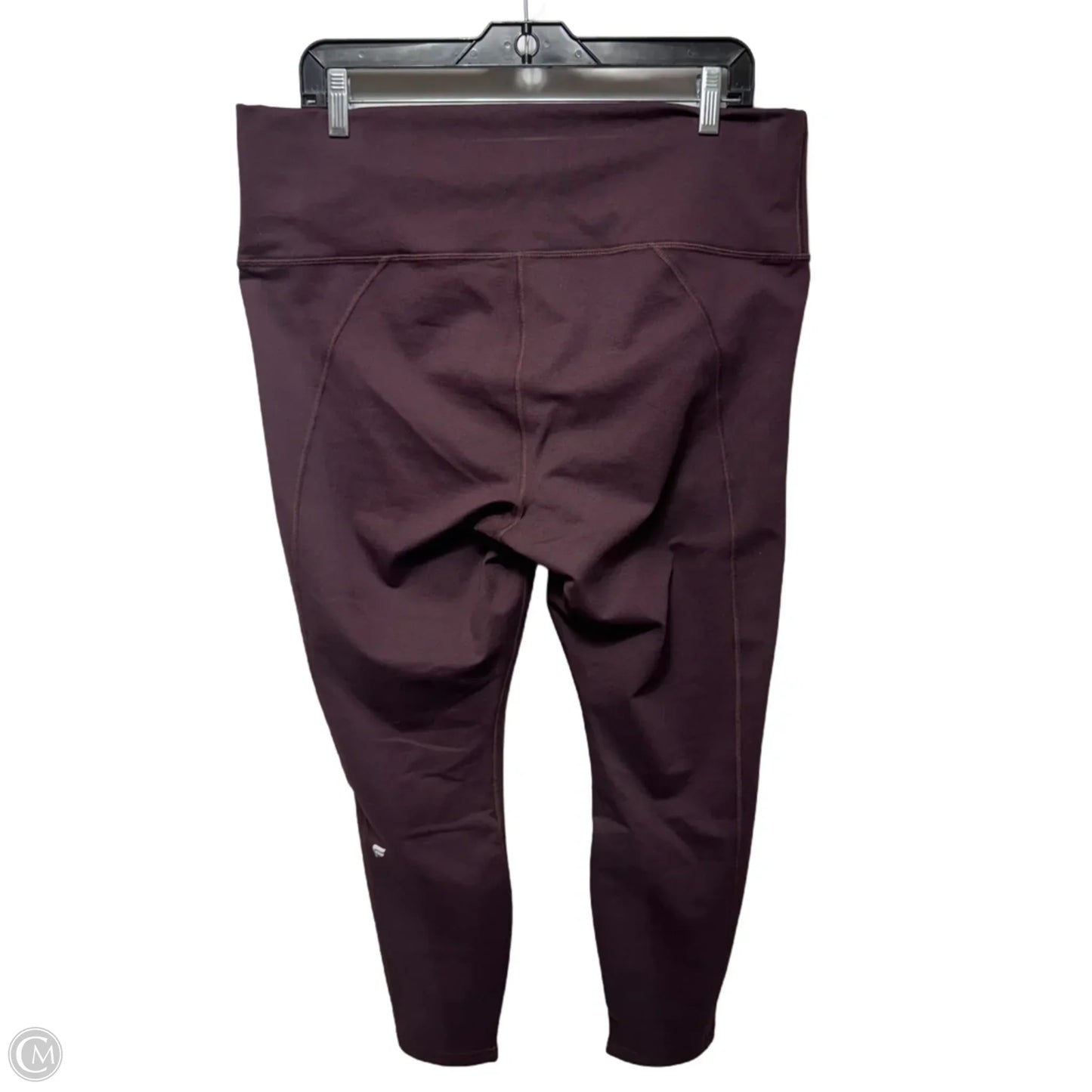 Athletic Leggings By Fabletics In Maroon, Size: Xl