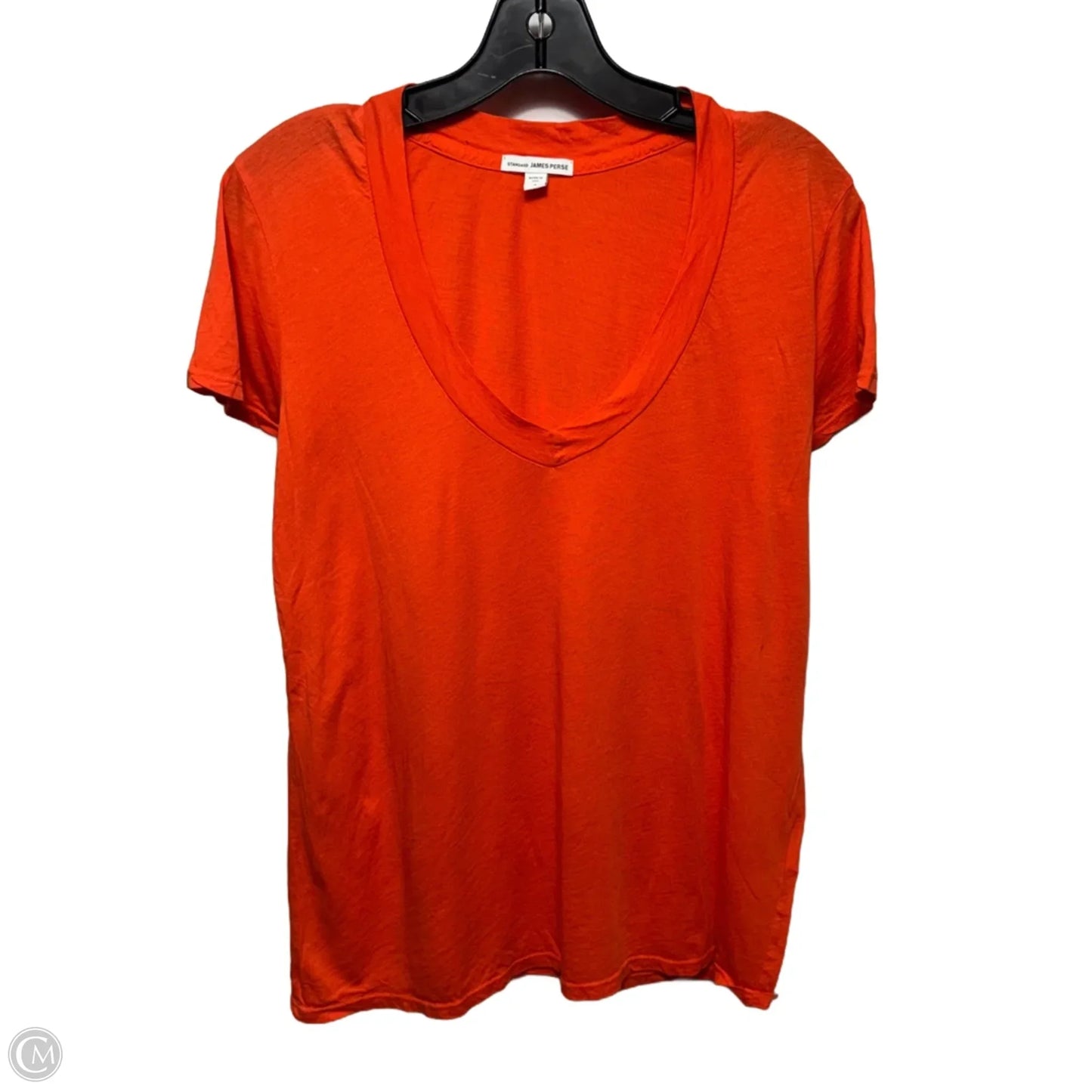 Standard Top Short Sleeve By James Perse In Orange, Size: 4
