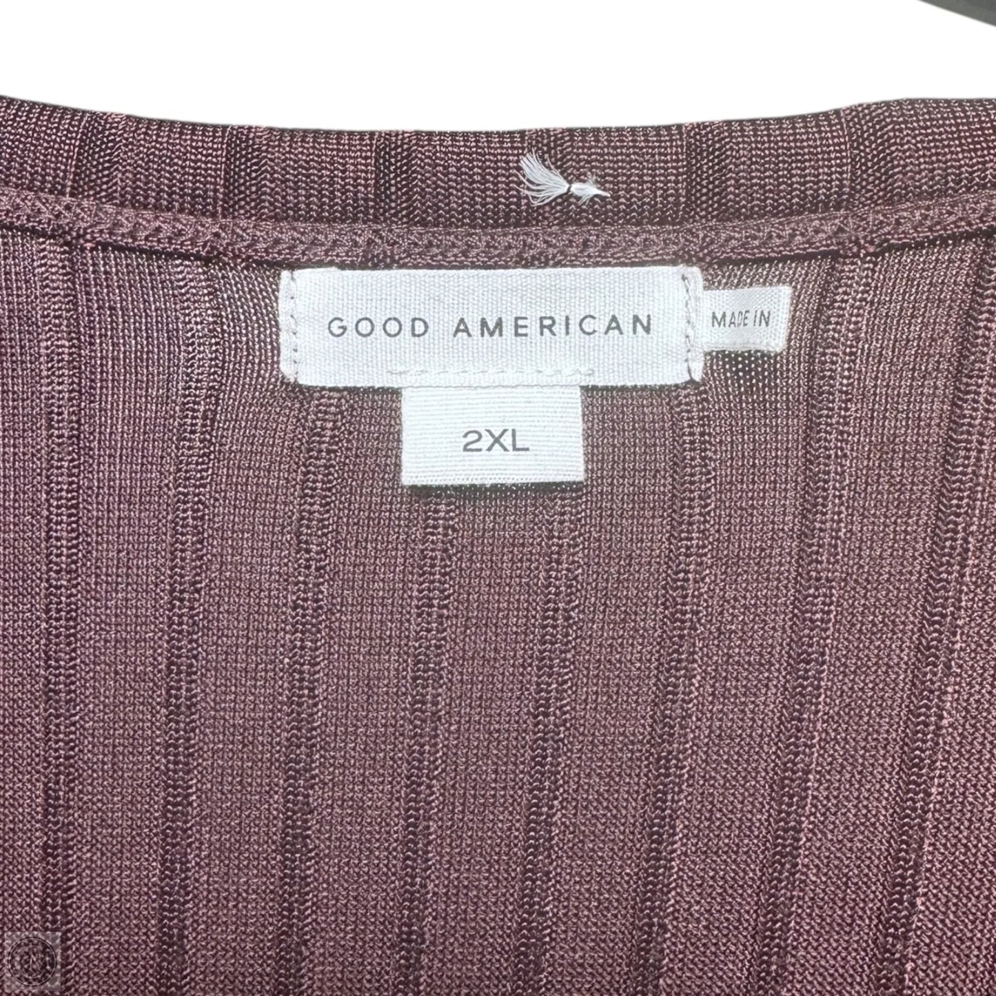 Dress Casual Maxi By Good American In Maroon, Size: 2x