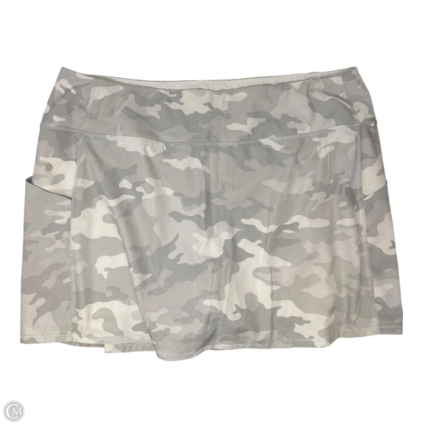Athletic Skort By Avia In Camouflage Print, Size: 2x