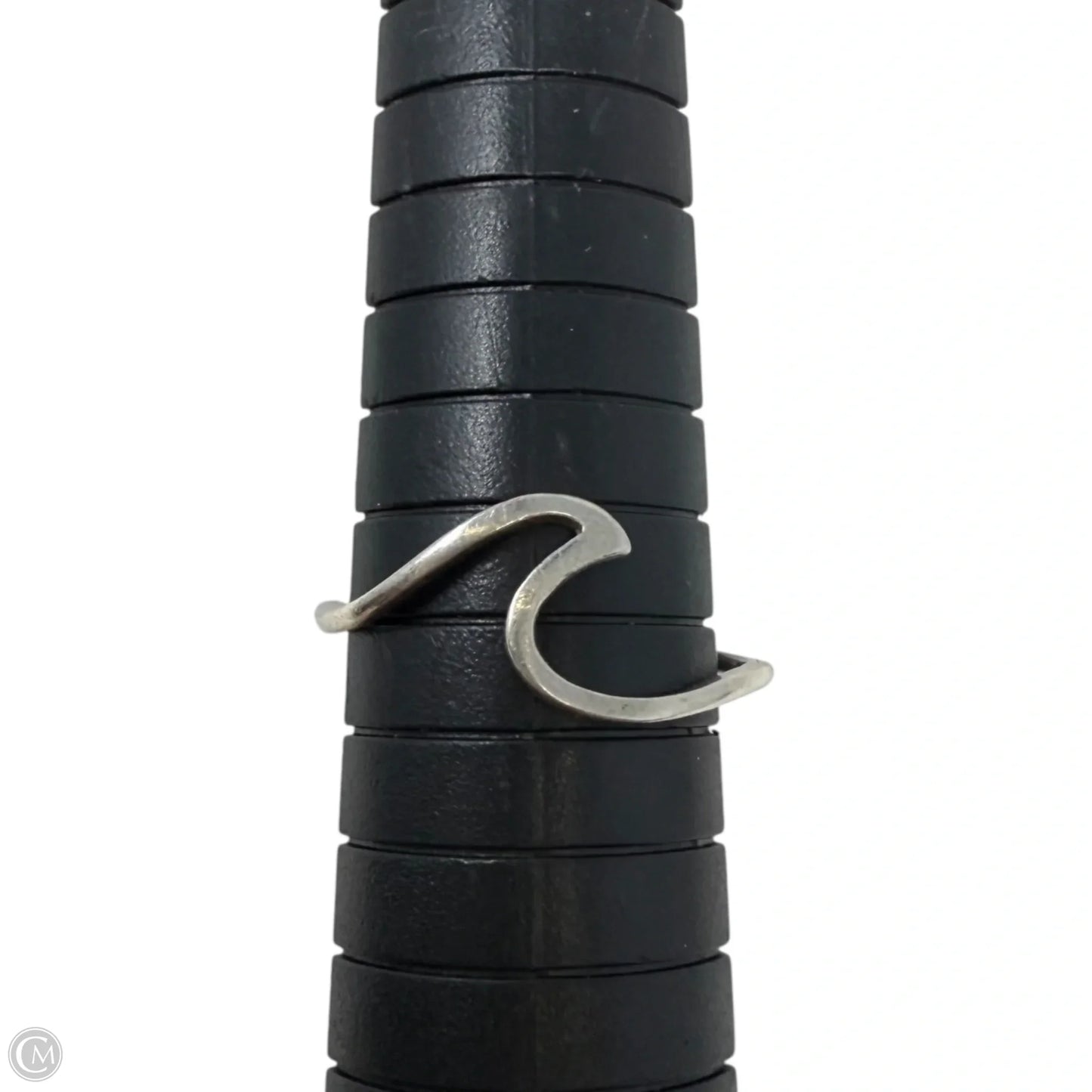 Sterling Silver Wave Band Ring, Size: 8