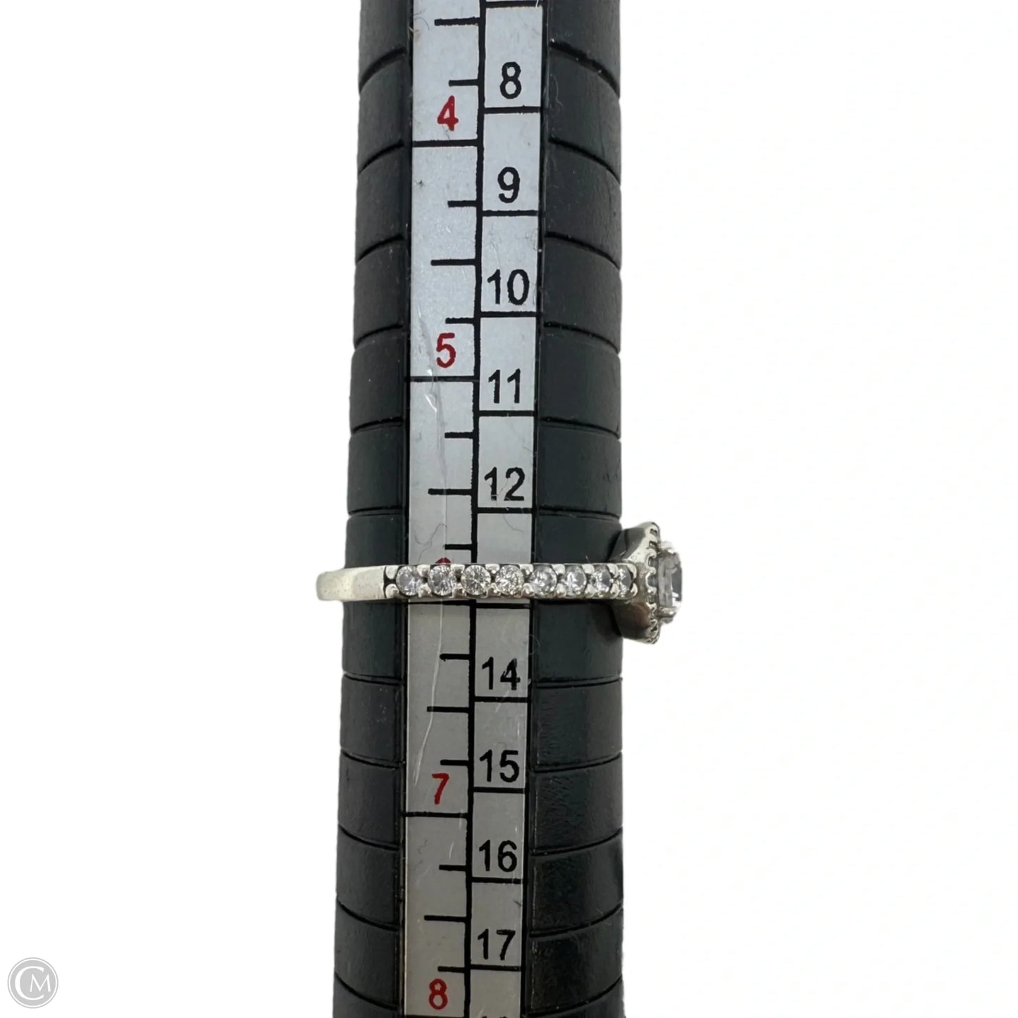 Classic Elegance Halo Ring In CZ & Sterling Silver By Pandora, Size: 6