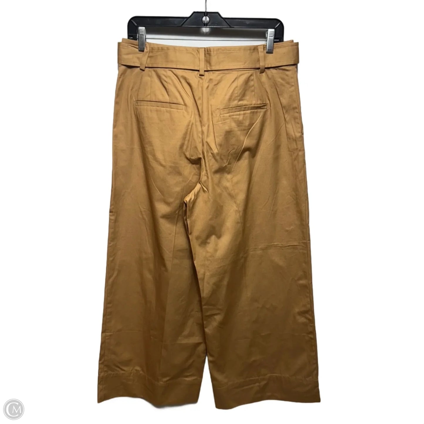 Belted Pants Wide Leg By Loft In Tan, Size: 8
