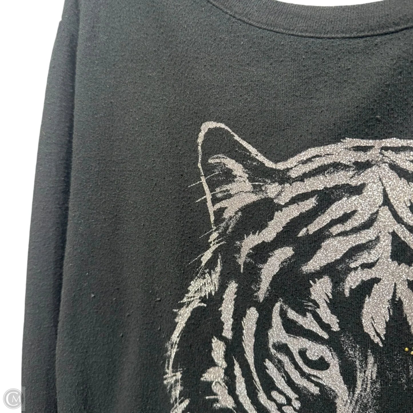 Tiger Top Long Sleeve By Chaser In Animal Print, Size: M