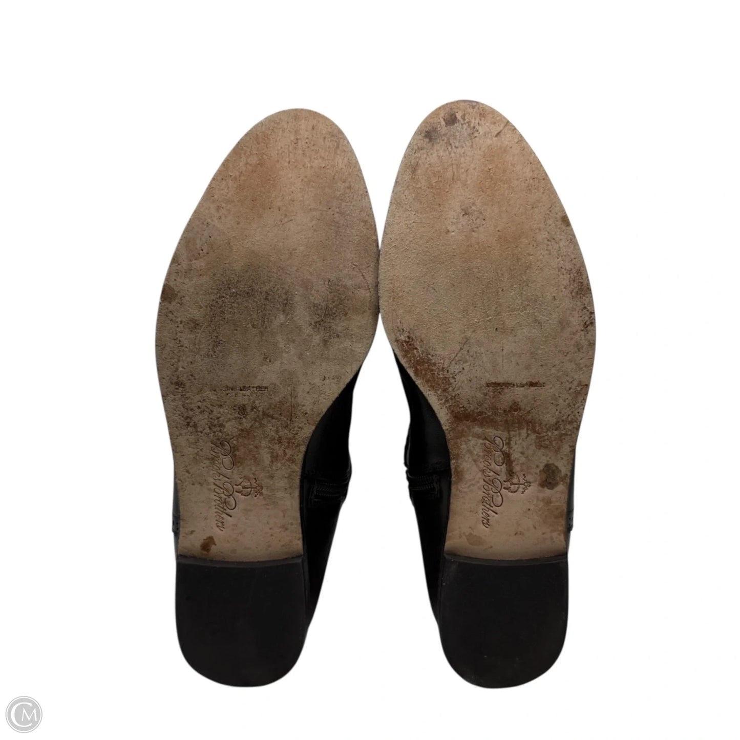 Leather Knee High Boots By Brooks Brothers In Brown, Size: 8