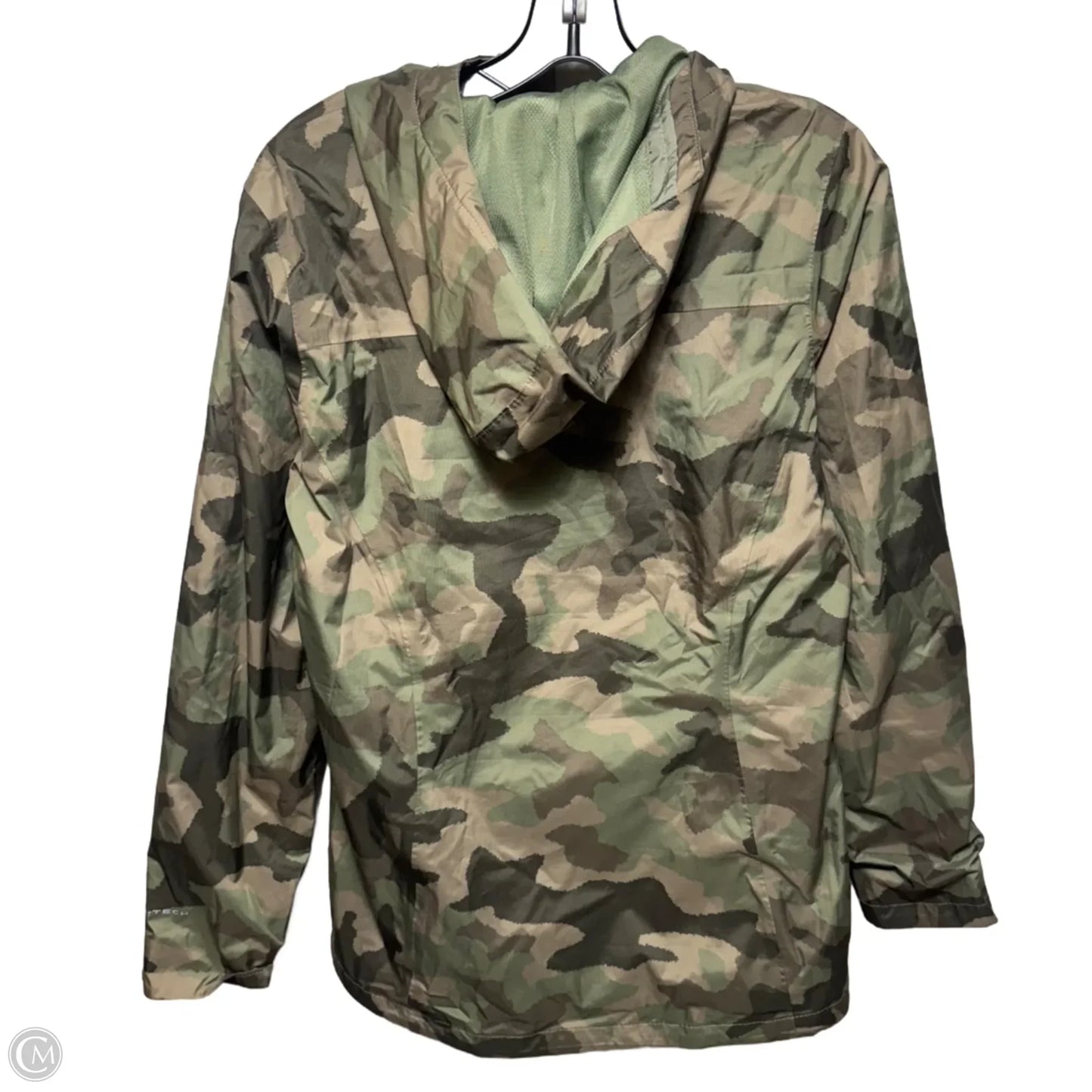 Jacket Windbreaker By Columbia In Camouflage Print, Size: S