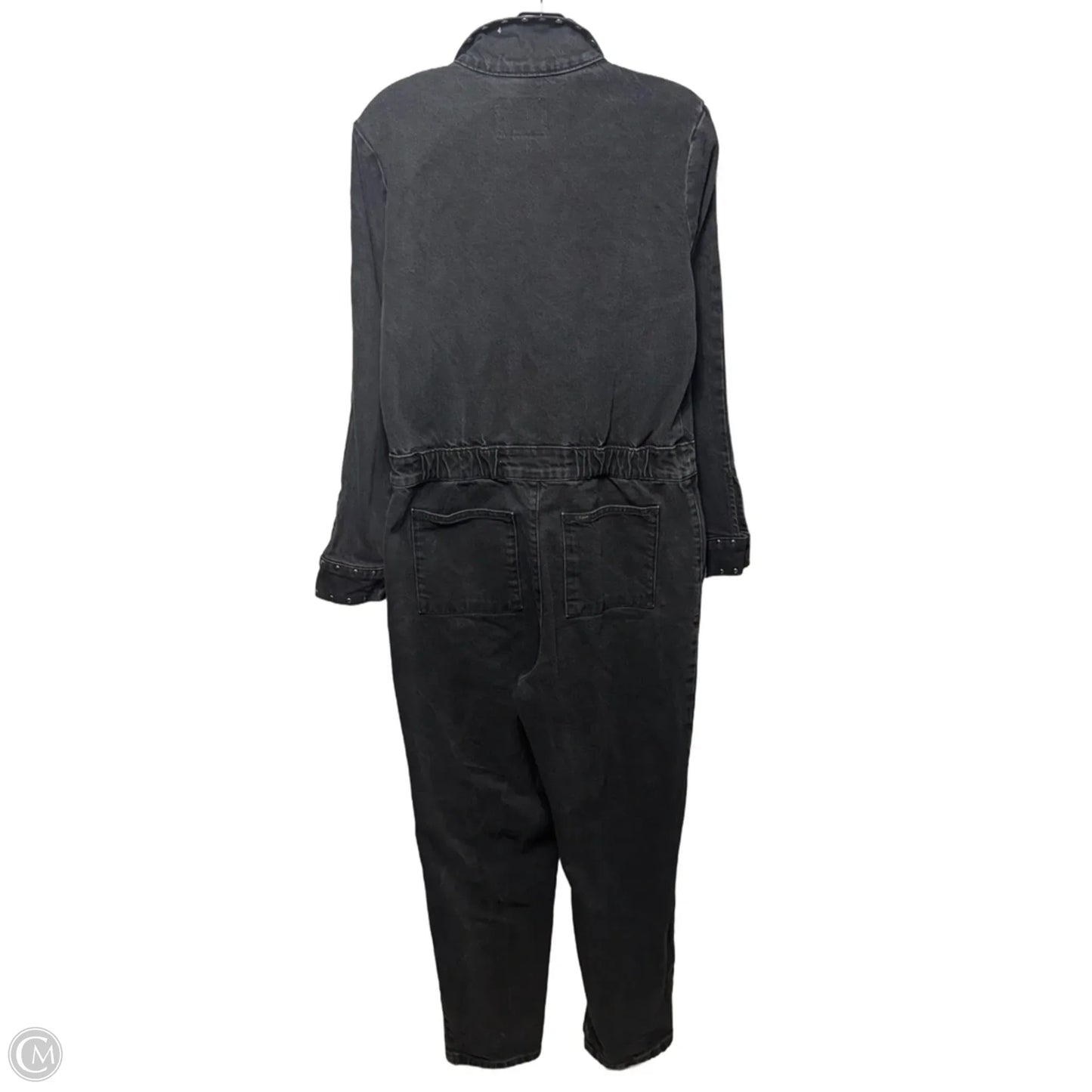 Studded Jumpsuit By Lee In Black Denim, Size: M