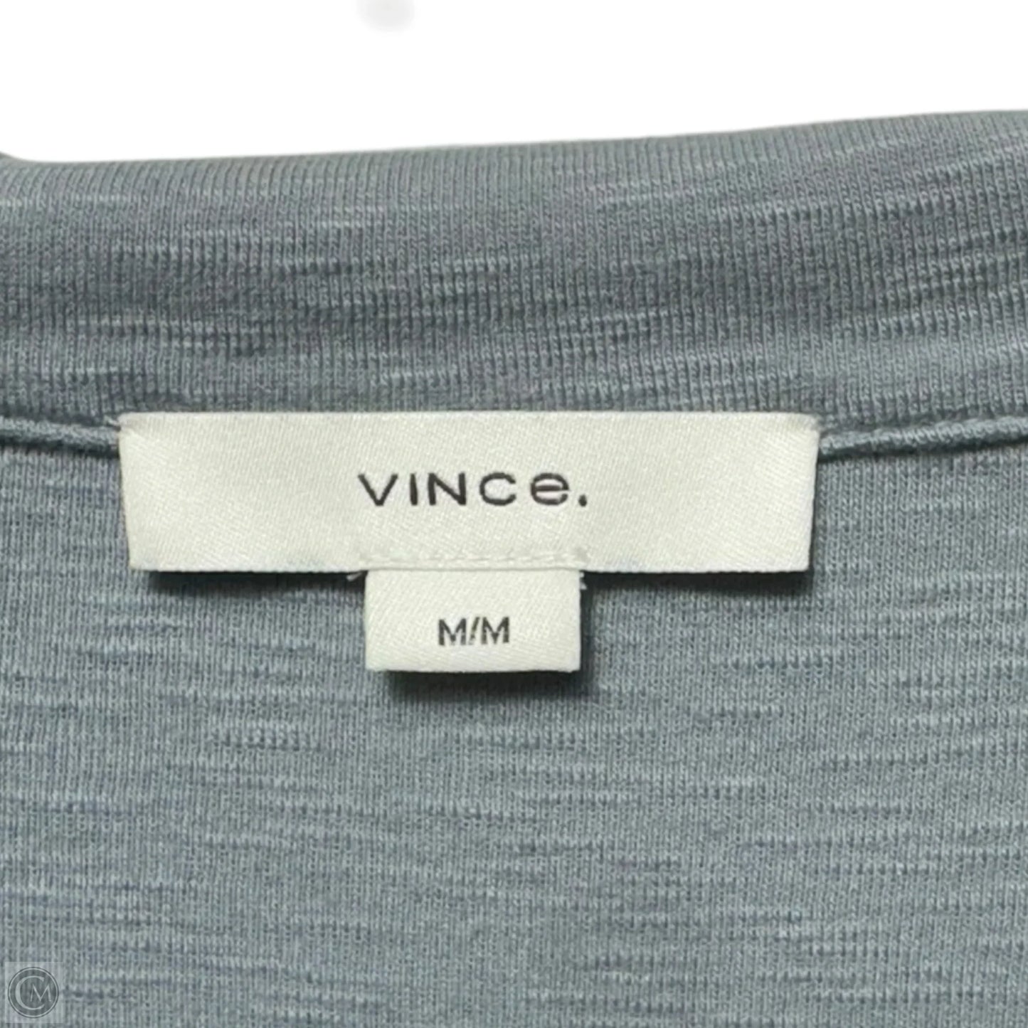 Top Long Sleeve By Vince In Grey, Size: M