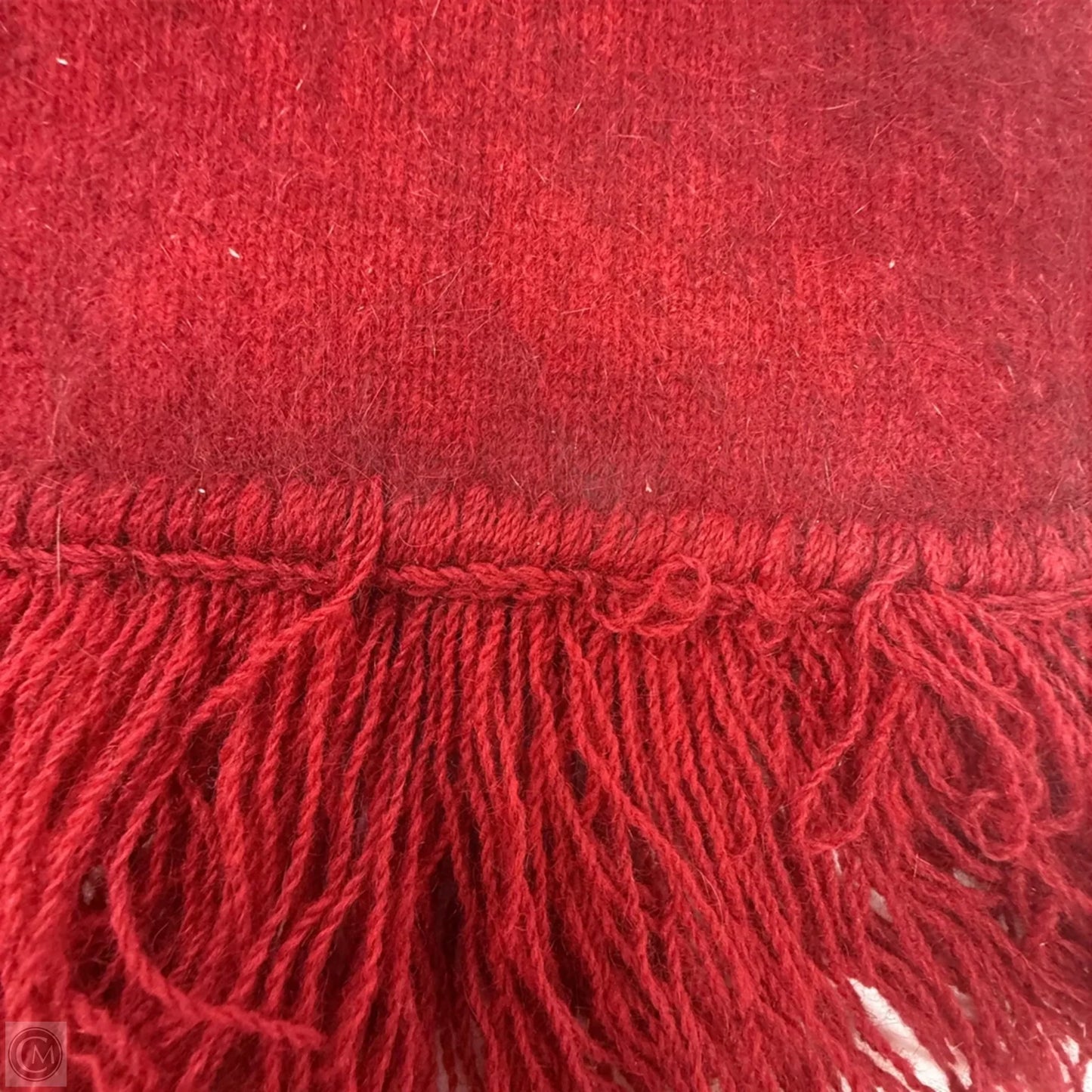 Merino & New Zealand Possum Wool Winter Scarf By Clothes Mentor In Red