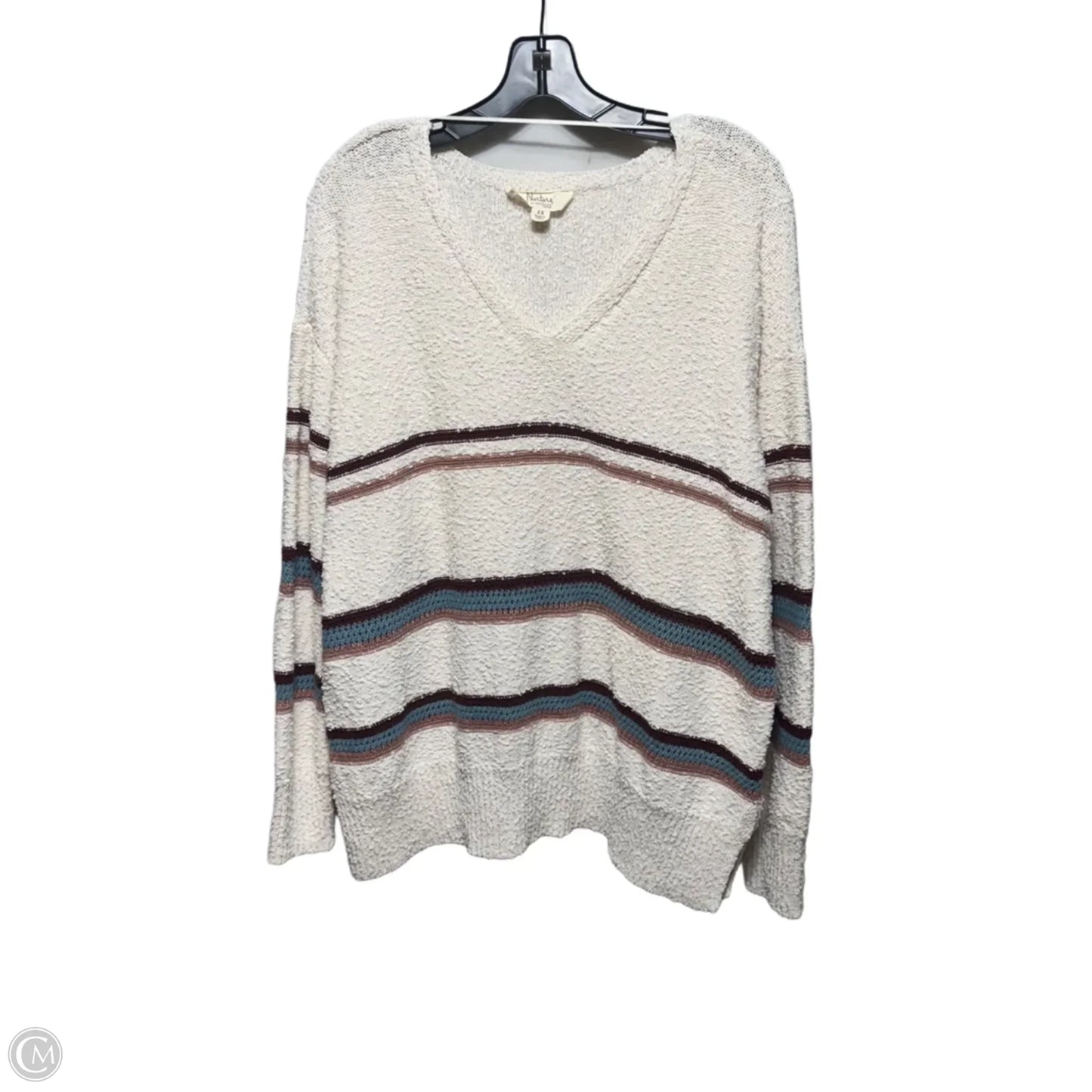 Sweater By Nurture By Westbound Woman In Striped Pattern, Size: 1x