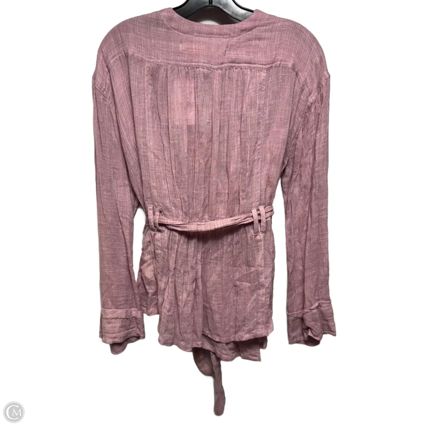Safari Sheer Gauze Wrap Top By We The Free In Mauve, Size: M