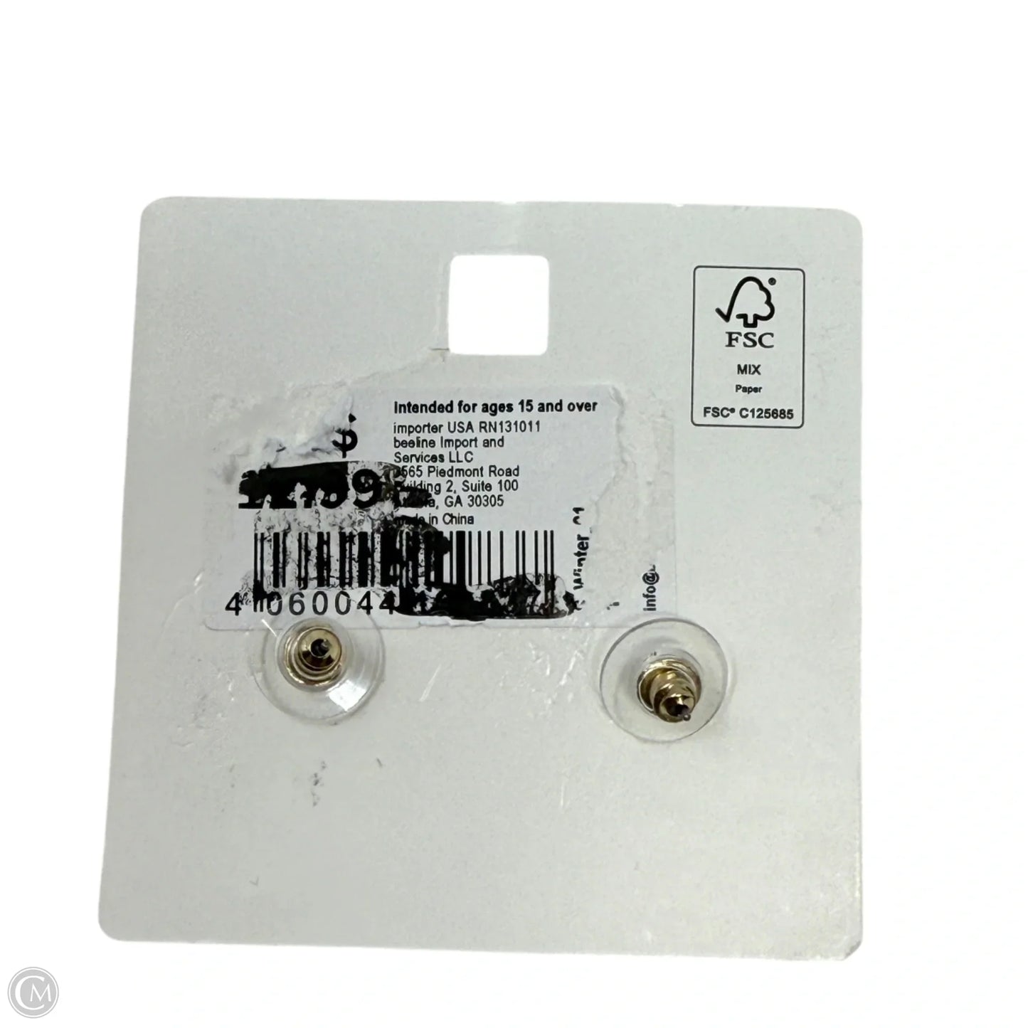 Rhinestone Bow Stud Earrings By Iam