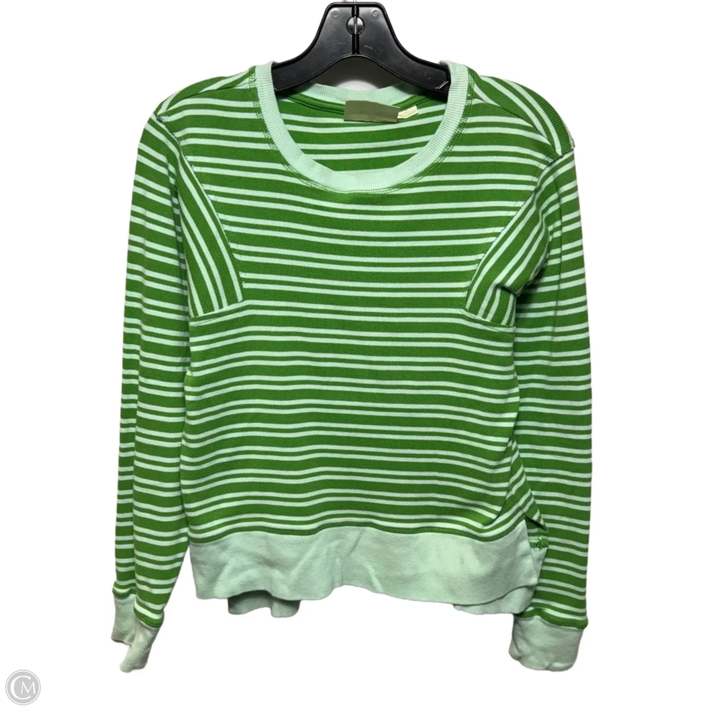 Top Long Sleeve By Maeve In Striped Pattern, Size: S