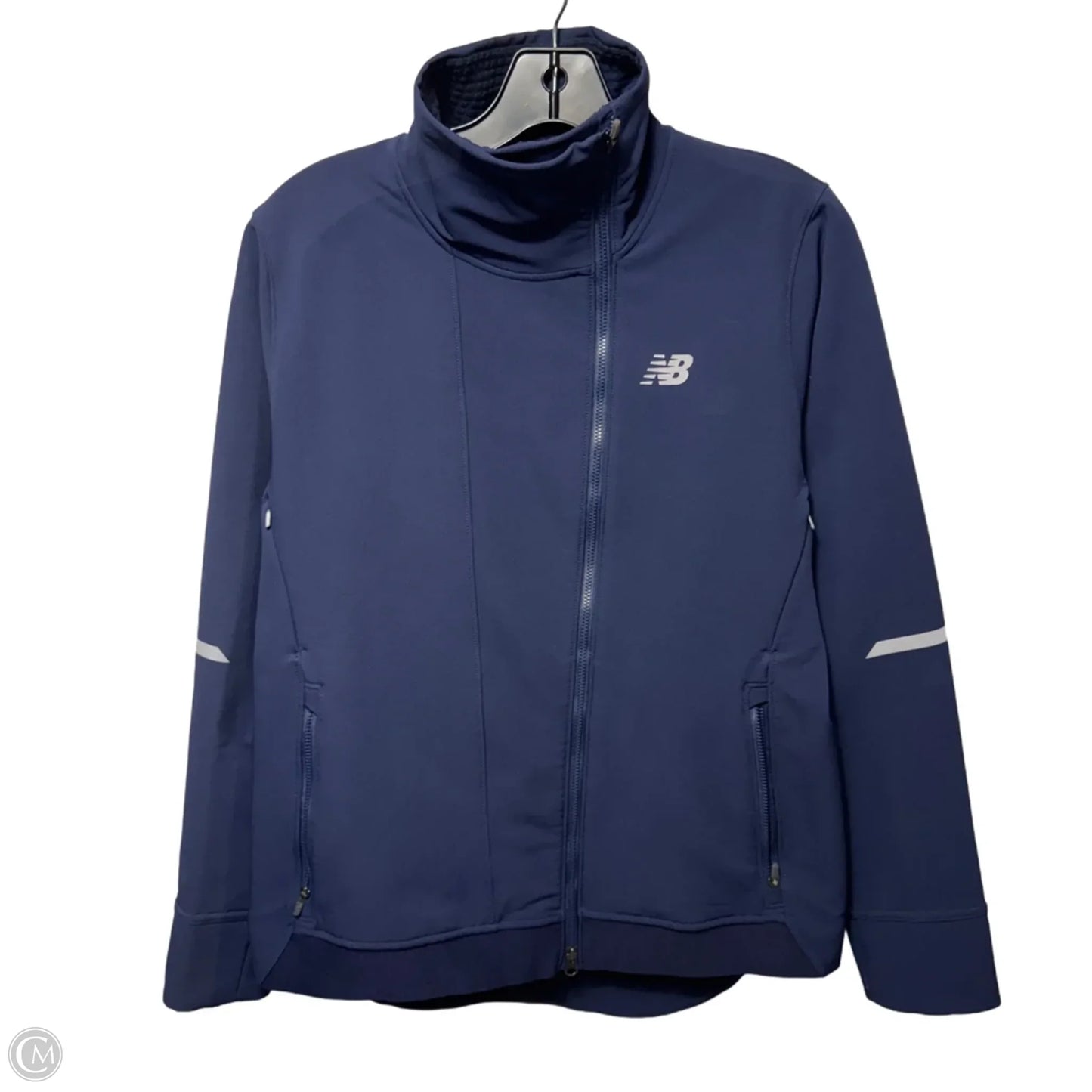 Athletic Jacket By New Balance In Navy, Size: S