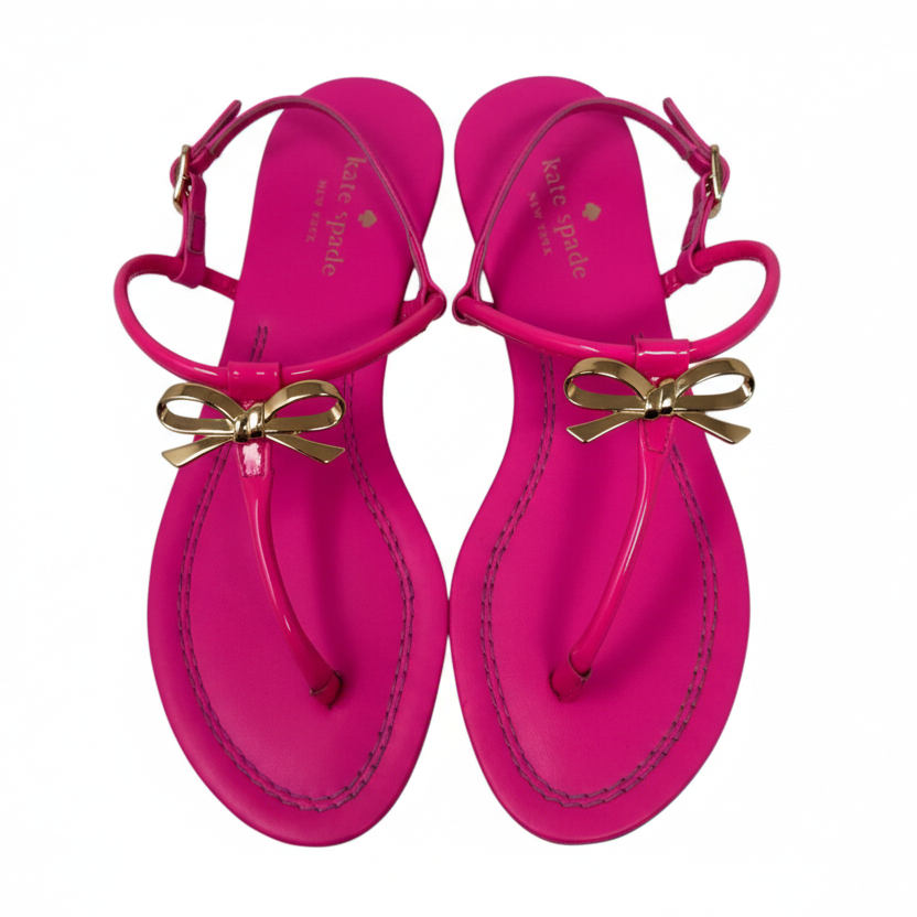 Tracie Bow Sandals Designer By Kate Spade In Pink, Size: 7