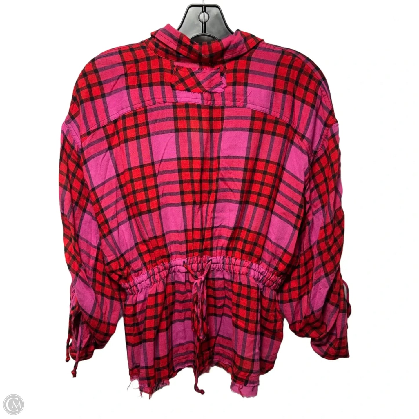 Top Long Sleeve By We The Free In Plaid Pattern, Size: Xs