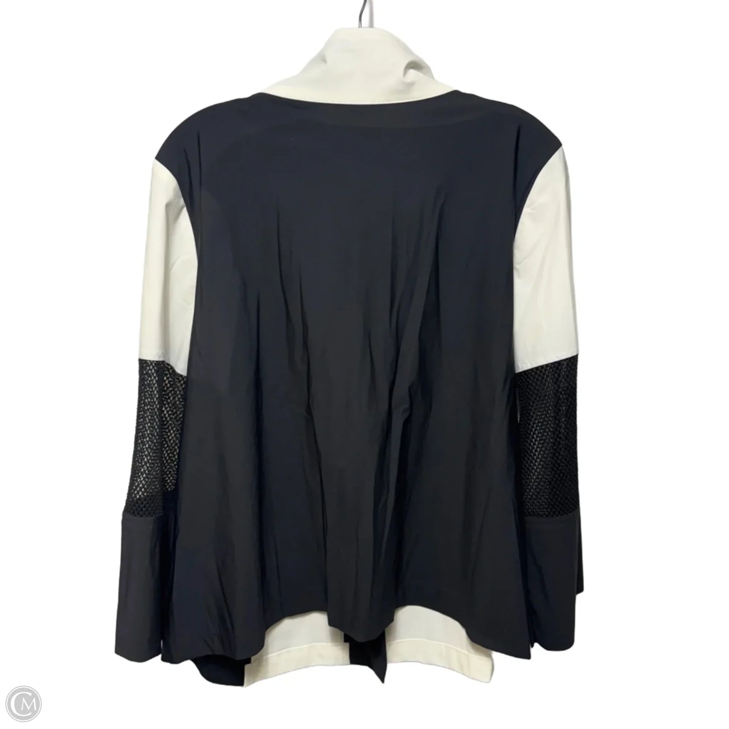 Mesh Trim Jacket By Ic By Connie K In Black & White, Size: Xl