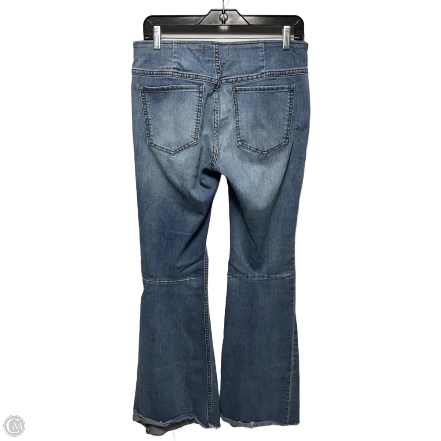 Penny Pull On Flare Jeans By We The Free In Blue Denim, Size: 6/28