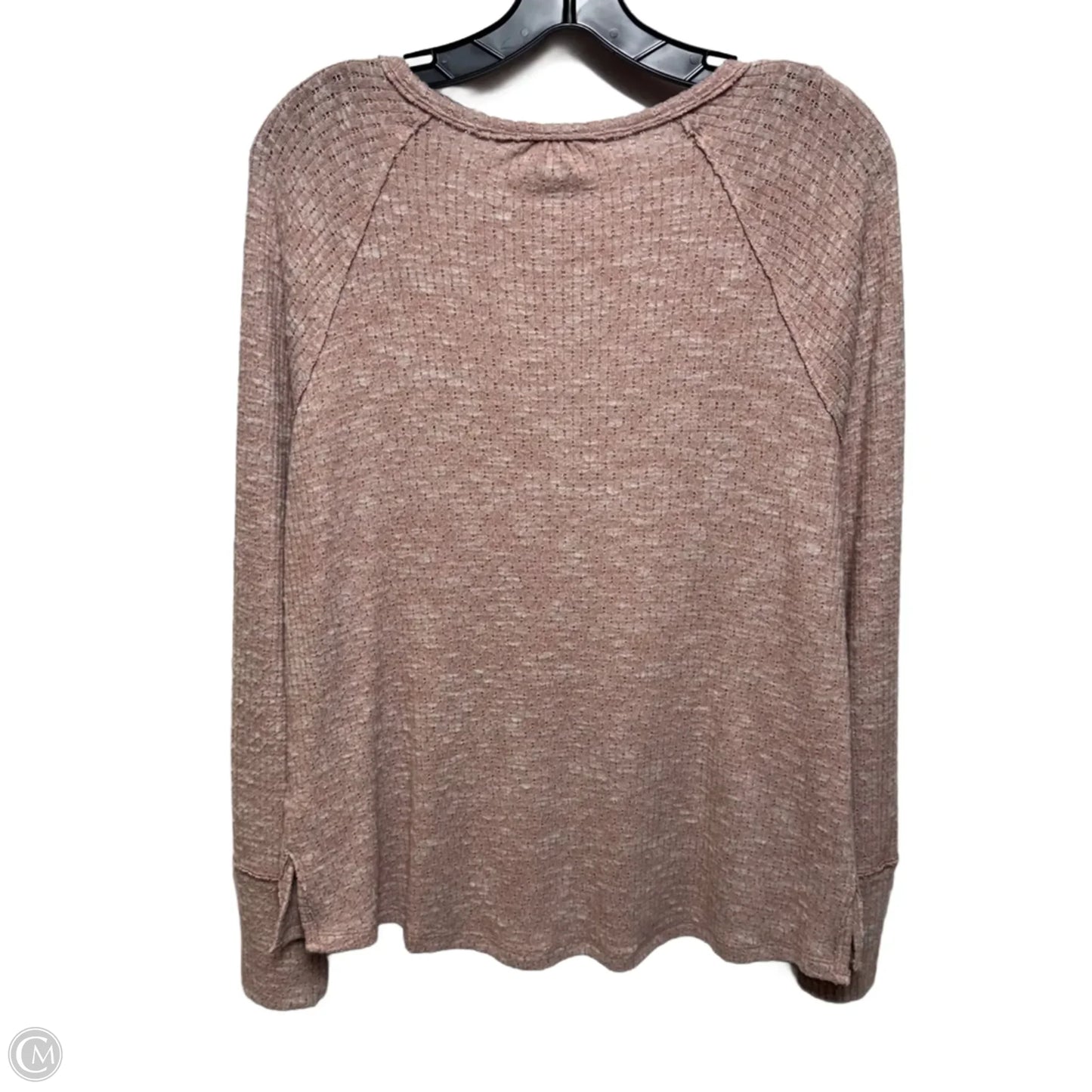 Fawn Cloud Soft Top Long Sleeve By Lucky Brand In Pink, Size: M