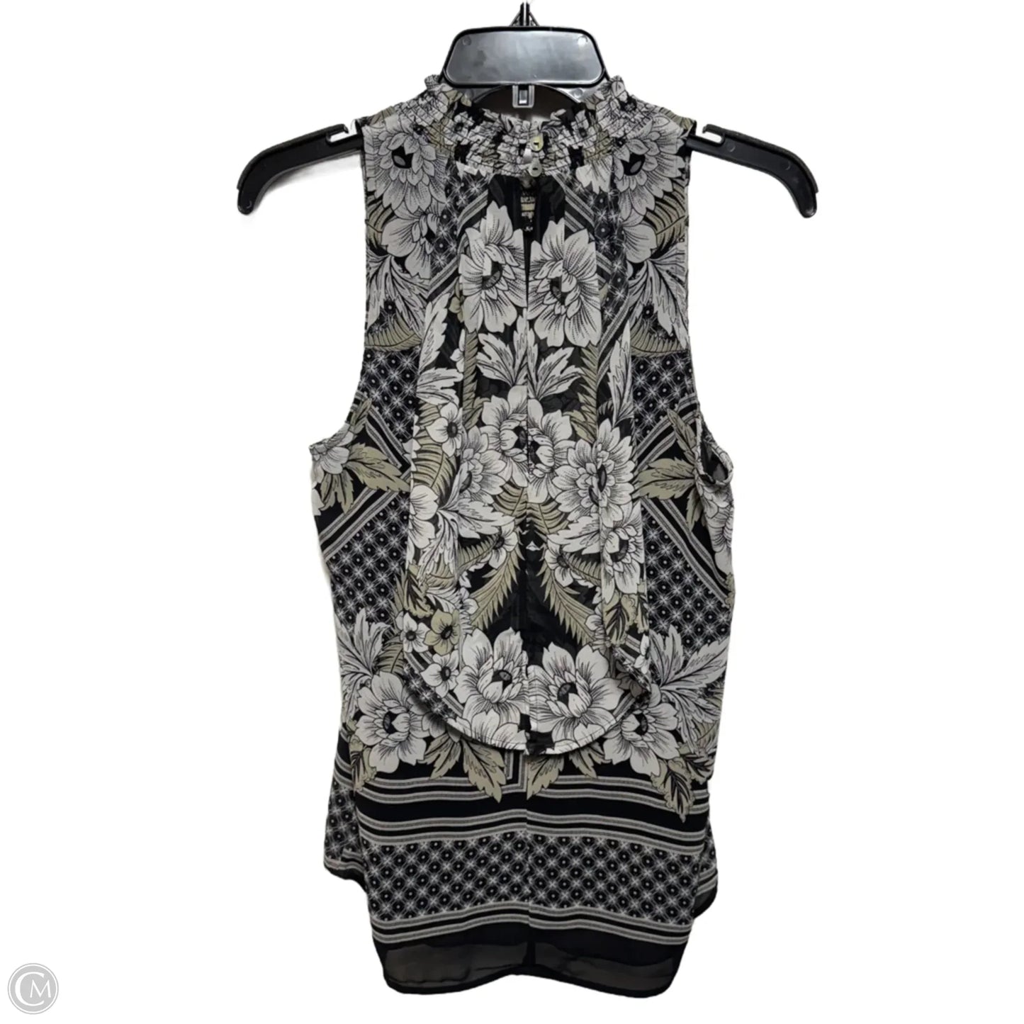 Top Sleeveless By Meadow Rue In Floral Print, Size: M