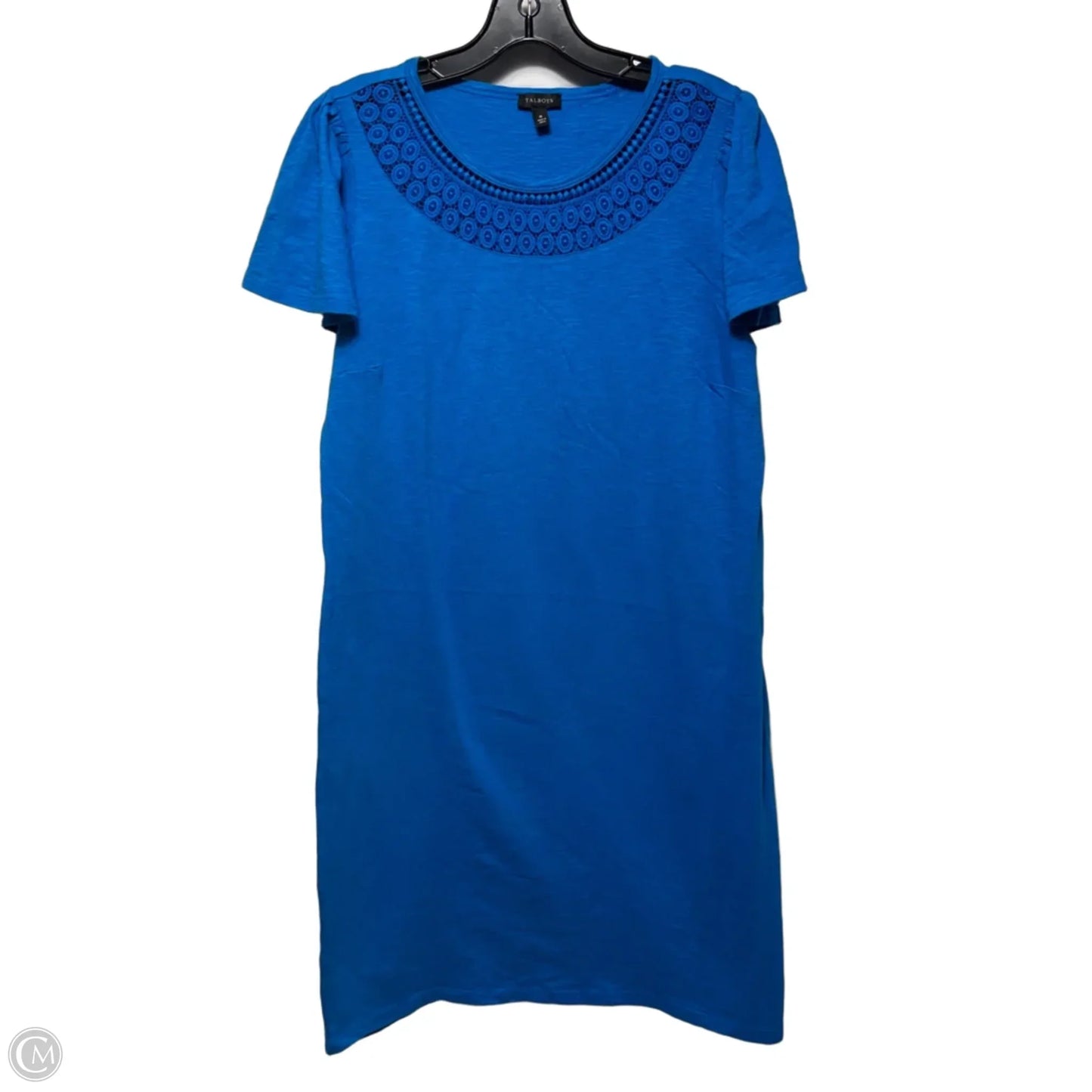 Dress Casual Midi By Talbots In Blue, Size: M