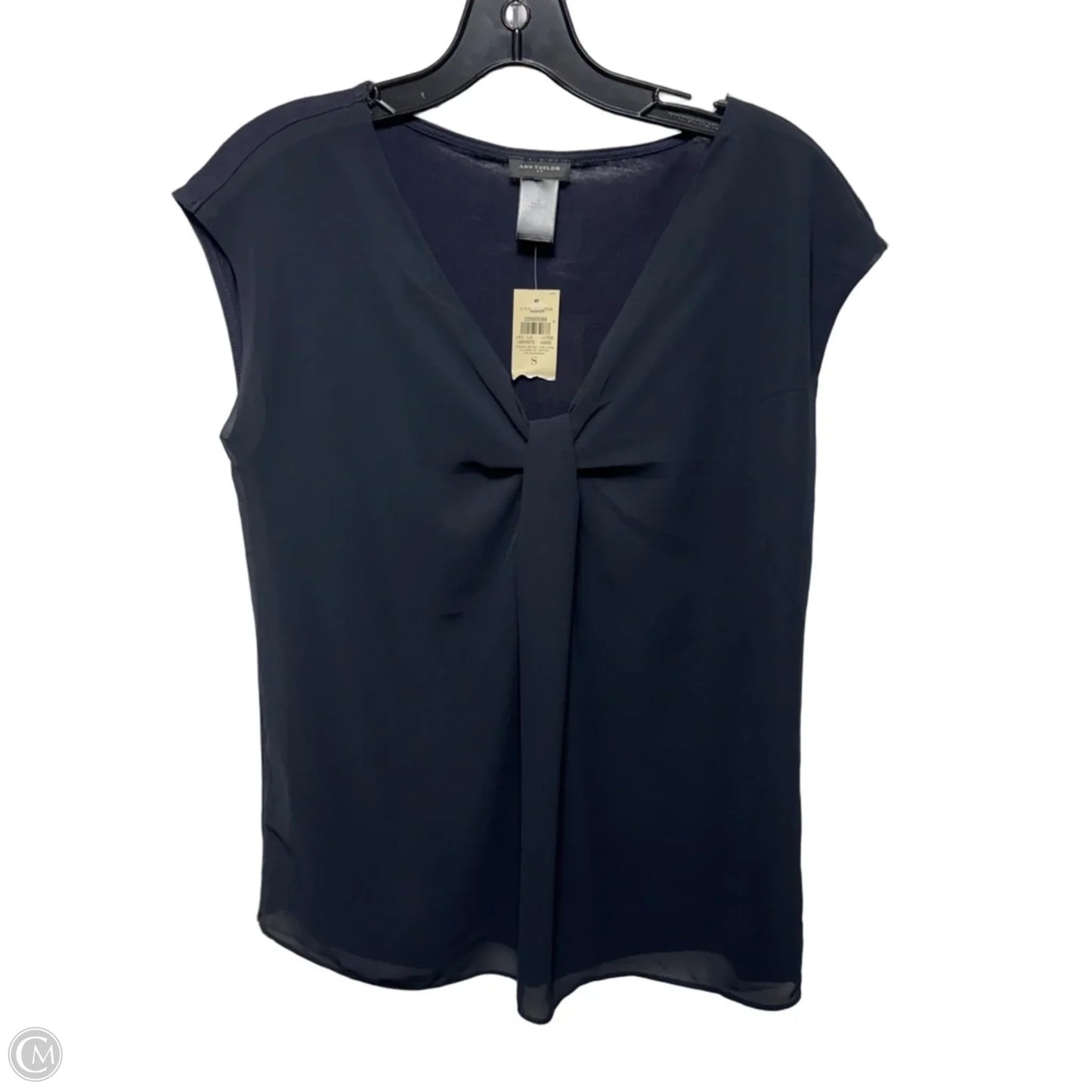 Top Sleeveless By Ann Taylor In Navy, Size: S