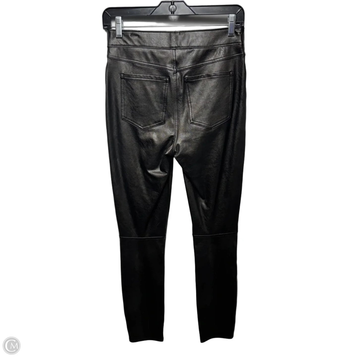 Faux Leather Pants Leggings By Spanx In Black, Size: S