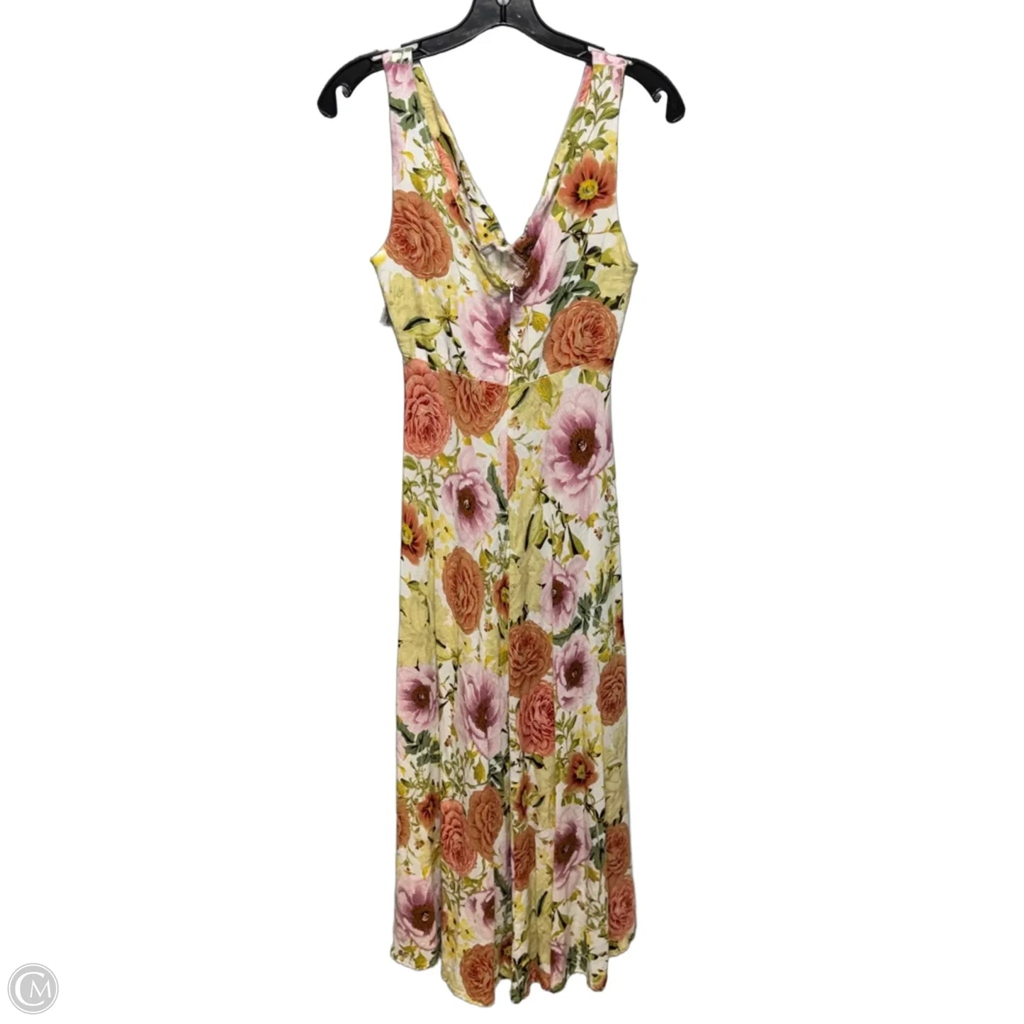 Linen Blend Dress Casual Maxi By Paper Heart In Floral Print, Size: S