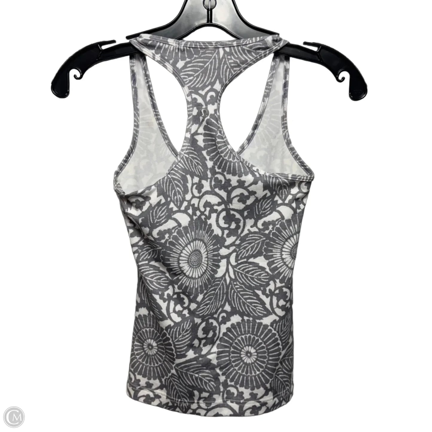 Athletic Tank Top By Lululemon In Grey & White, Size: XS (estimated)