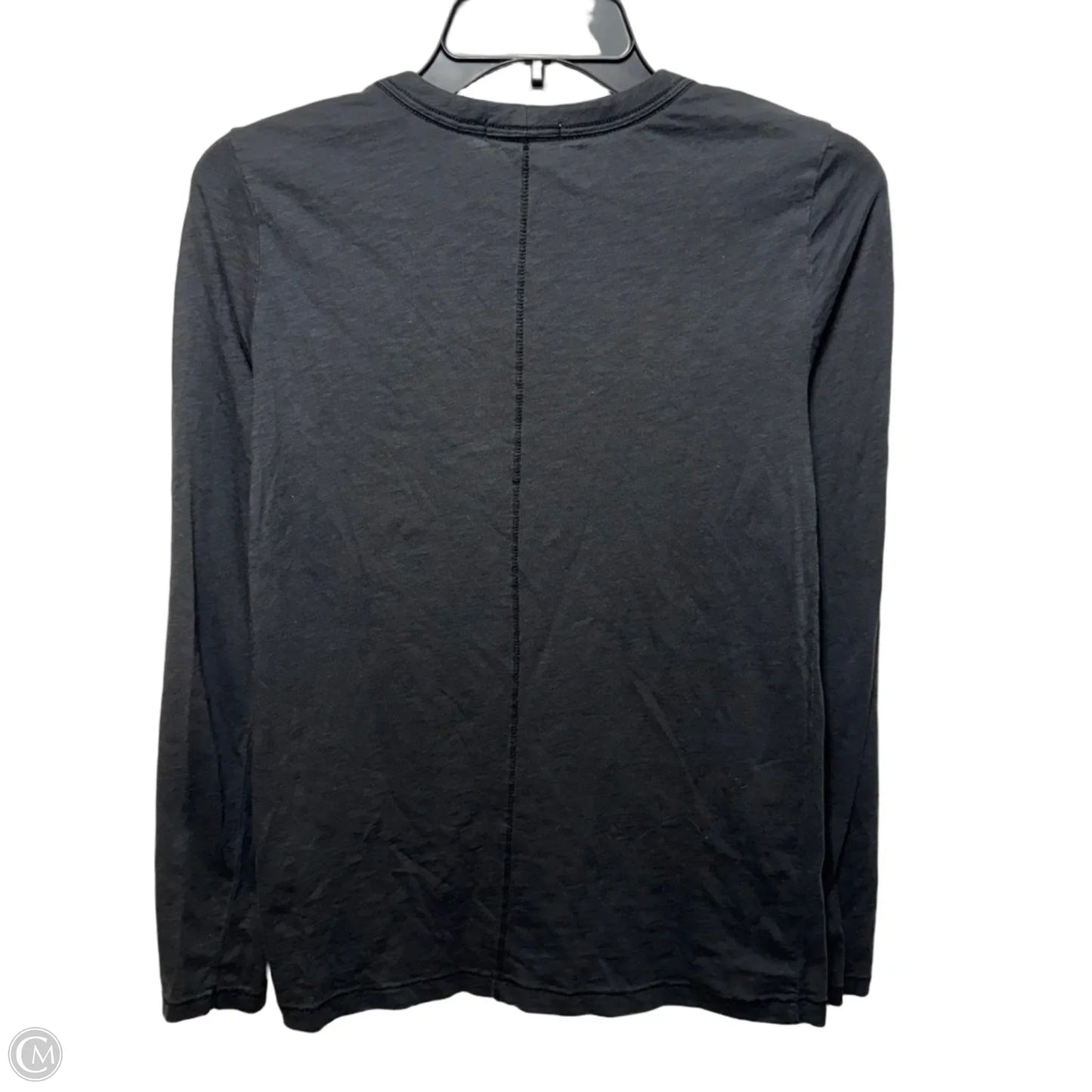 Organic Pima Cotton Top Long Sleeve By Rag And Bone In Black, Size: S