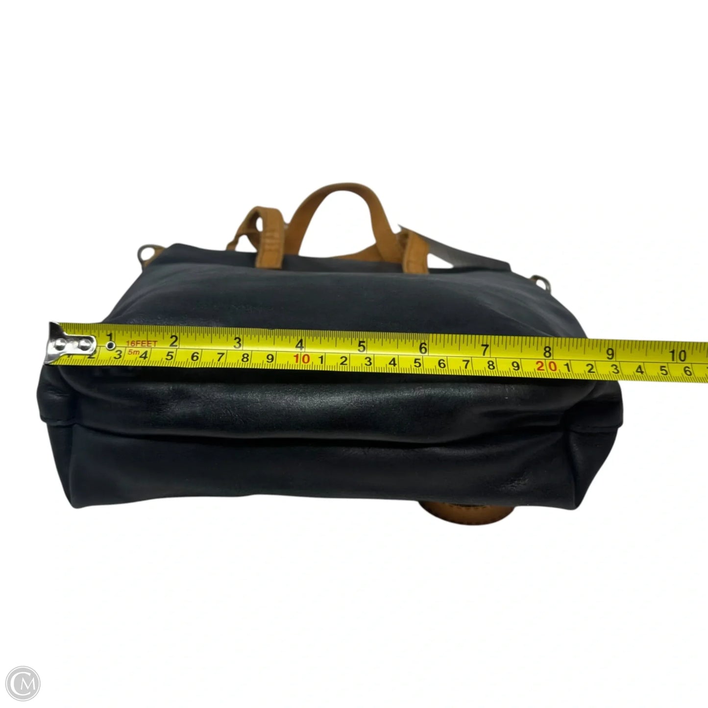 Handbag Leather By Fashionable, Size: Medium
