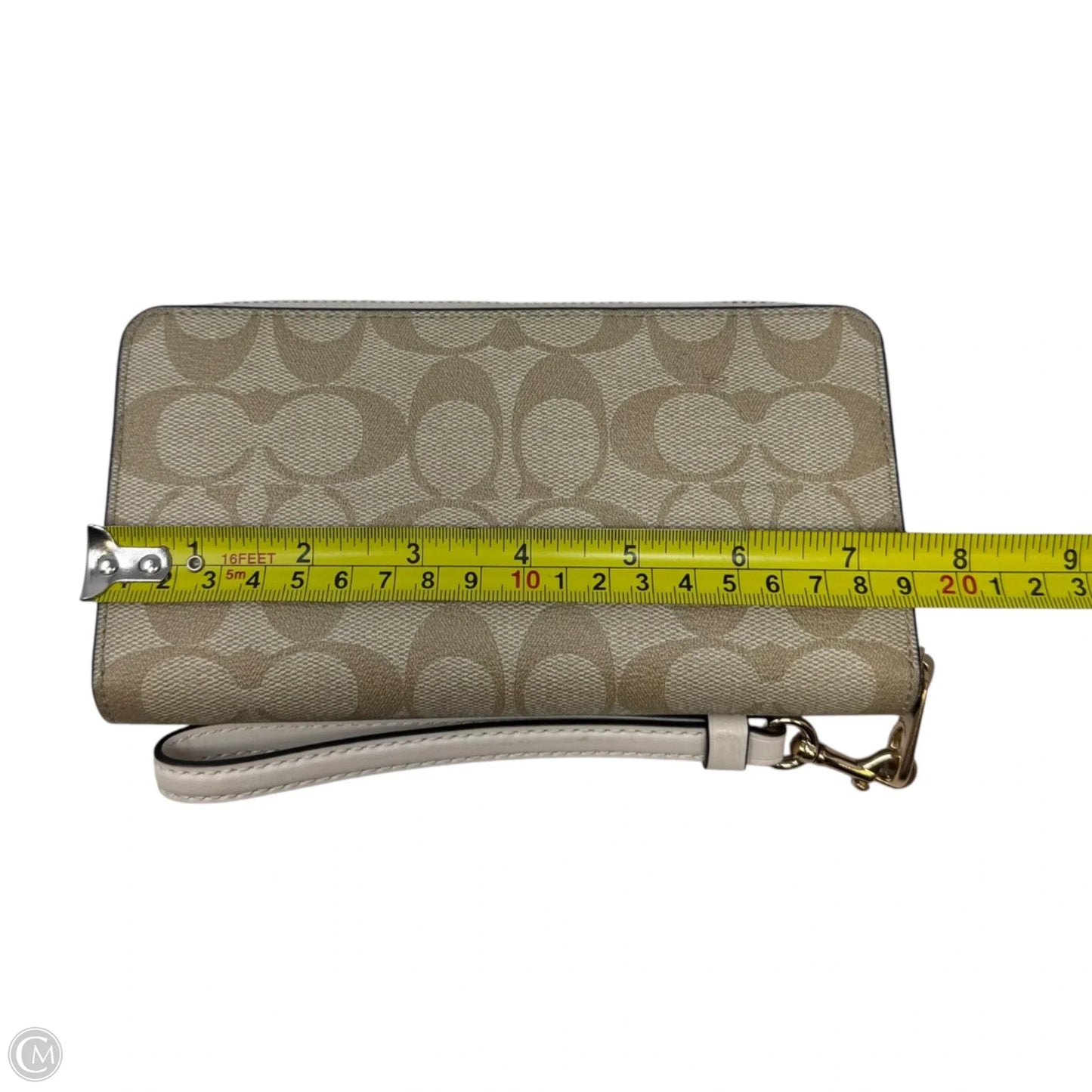 Signature Wristlet Wallet Designer By Coach, Size: Large