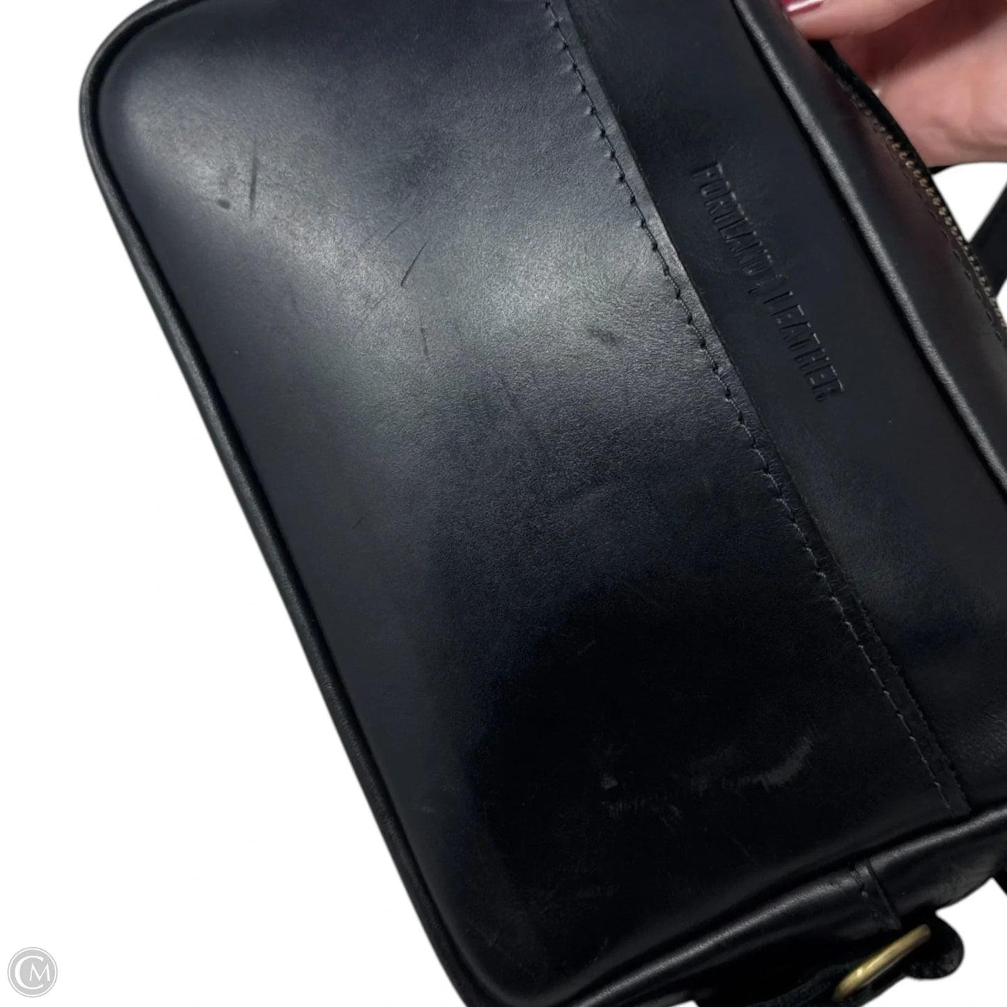 Camera Bag Crossbody Leather By Portland Leather, Size: Medium