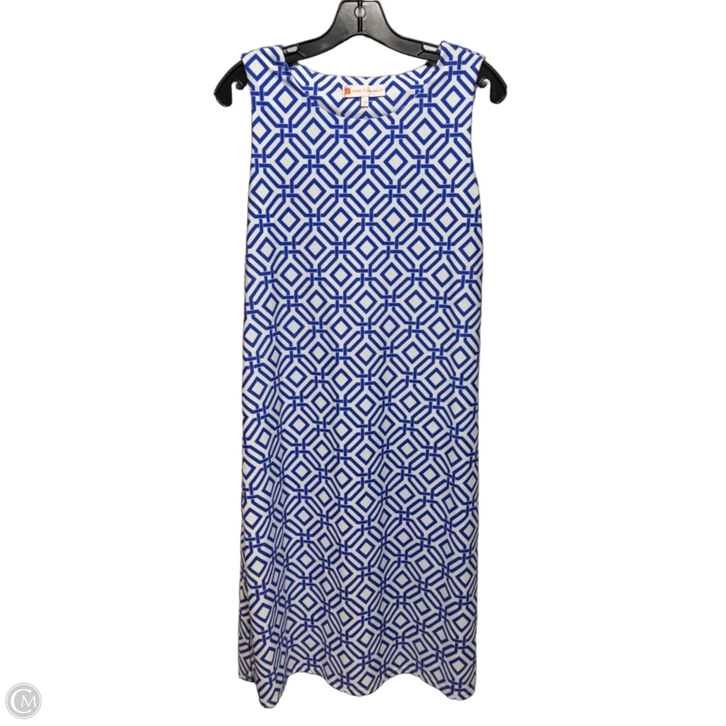 Beth Shift Dress By Jude Connally In White/Sapphire Grand Links Print, Size: L