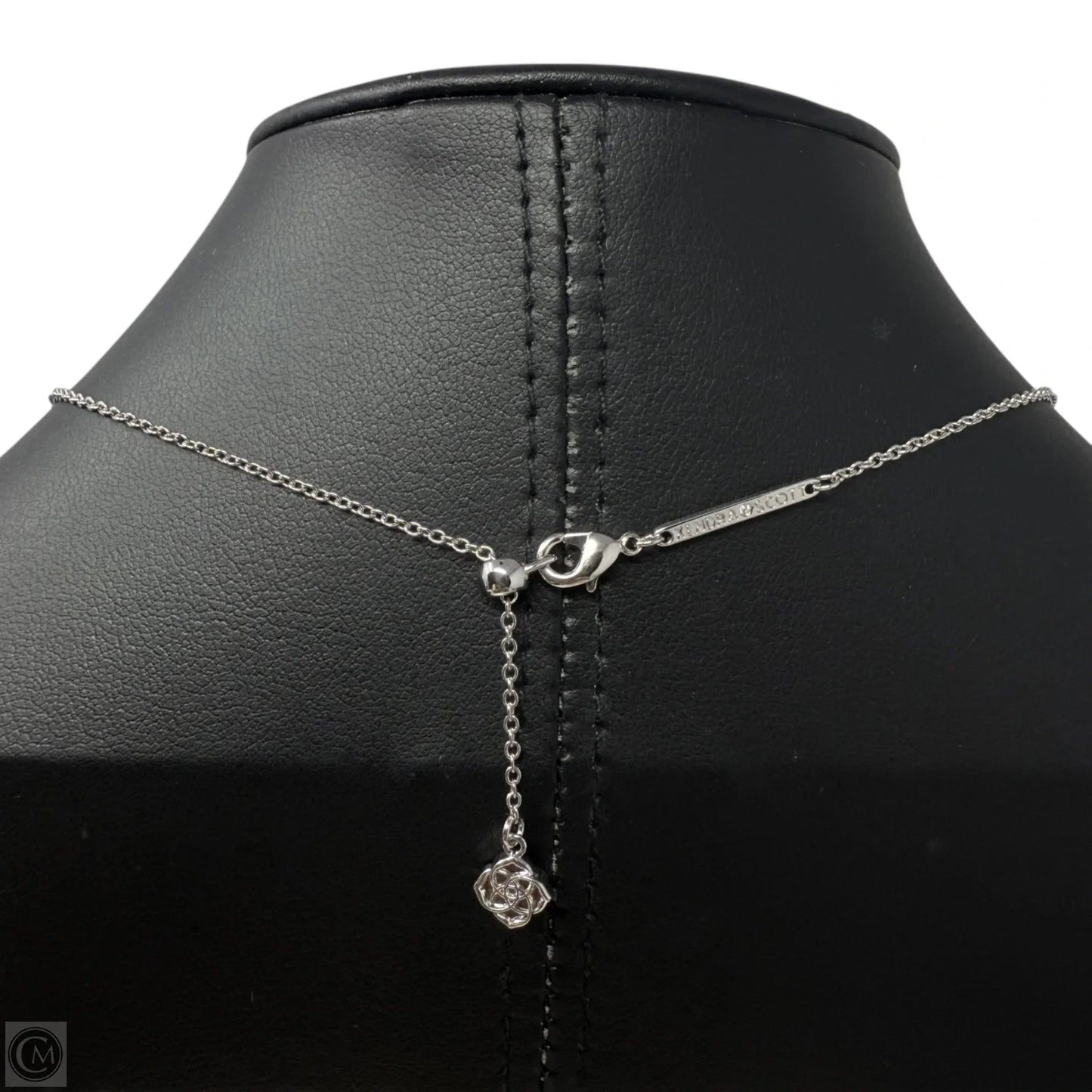 Haven Heart Choker Necklace in White Cubic Zirconia, Rhodium-Plated By Kendra Scott