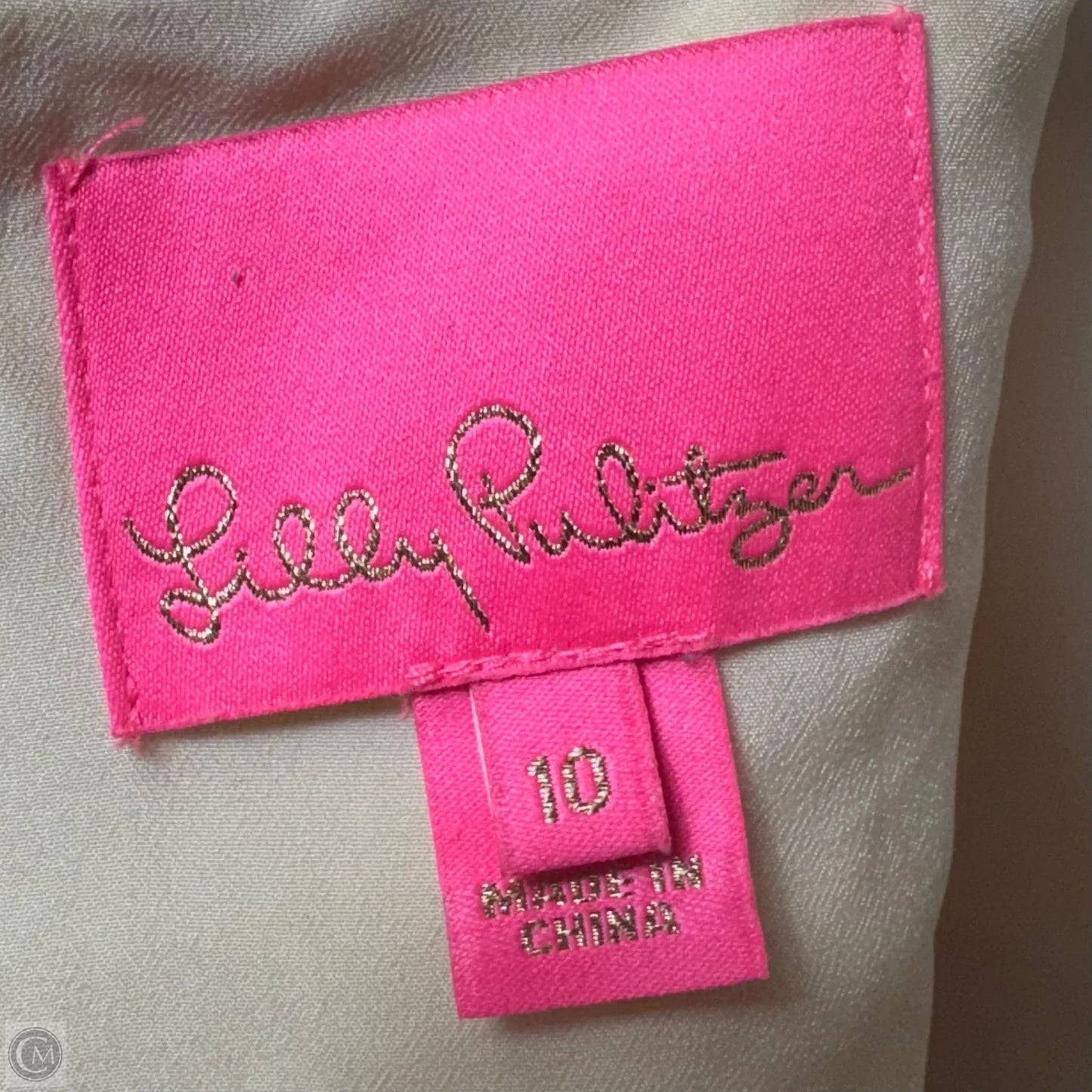 Calyssa Dress Designer By Lilly Pulitzer In Gold Dazzle Leopard Jacquard, Size: 10