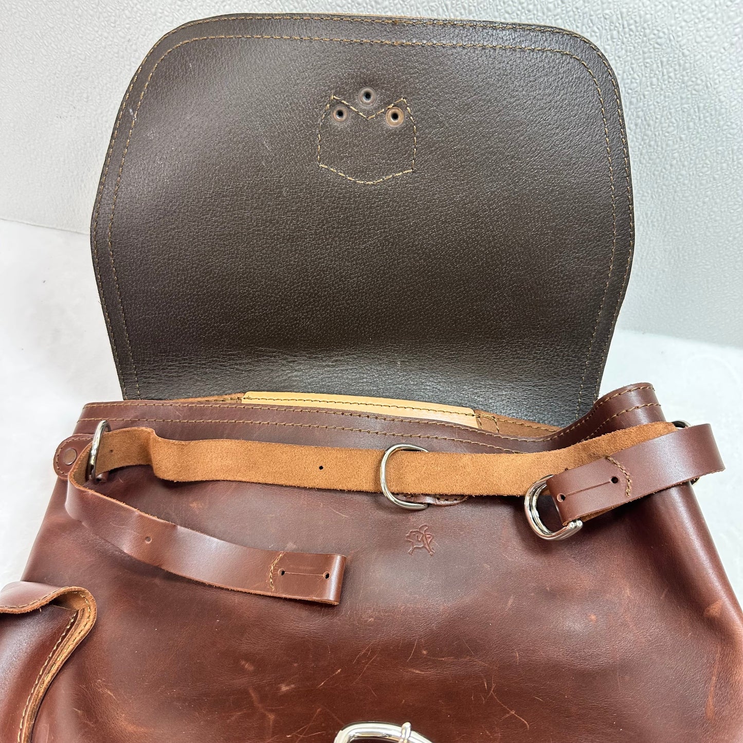 Backpack Leather By SADDLEBACK, Size: Medium